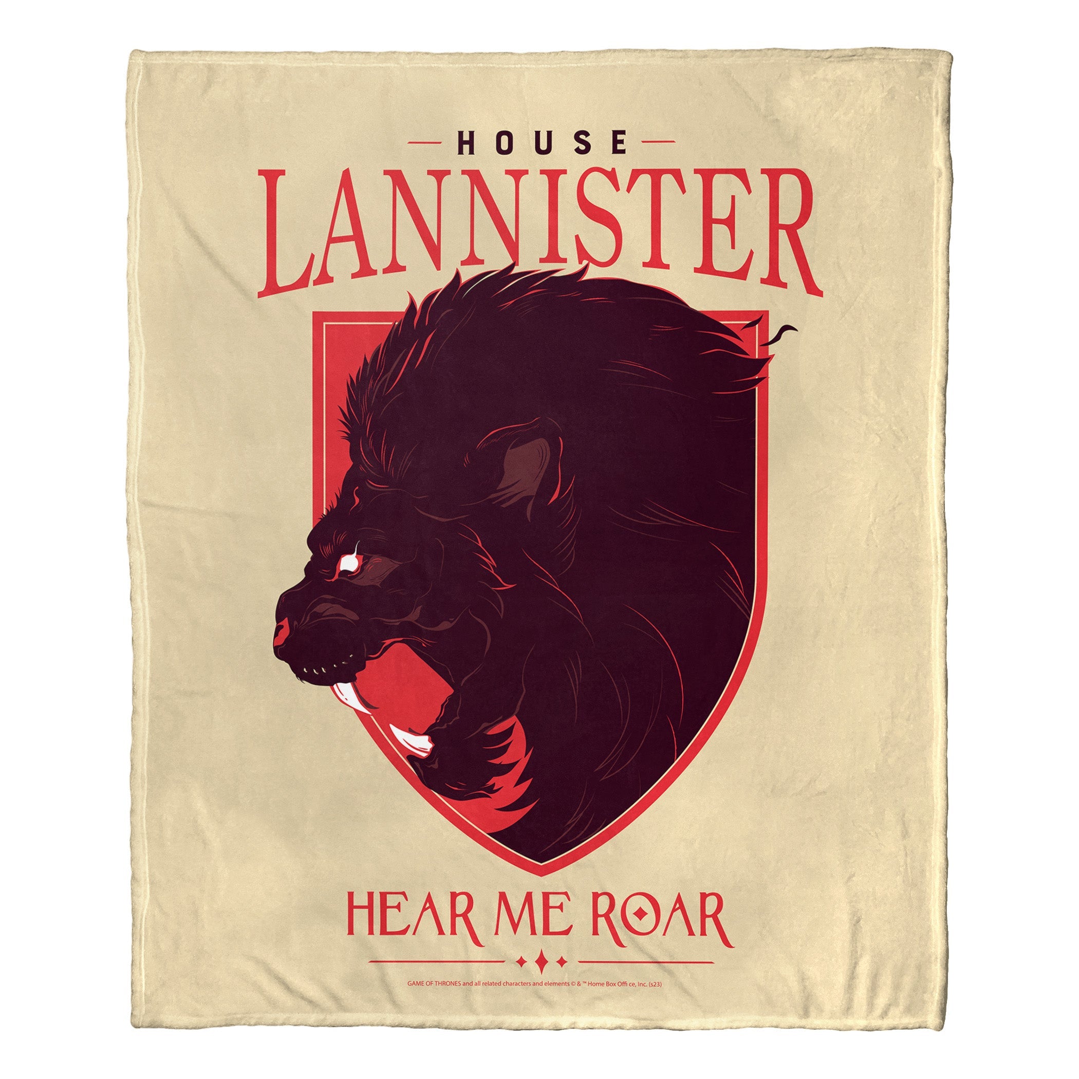 Warner Bros. Game Of Thrones House Lannister Silk Touch Throw Blanket 50x60 Inches