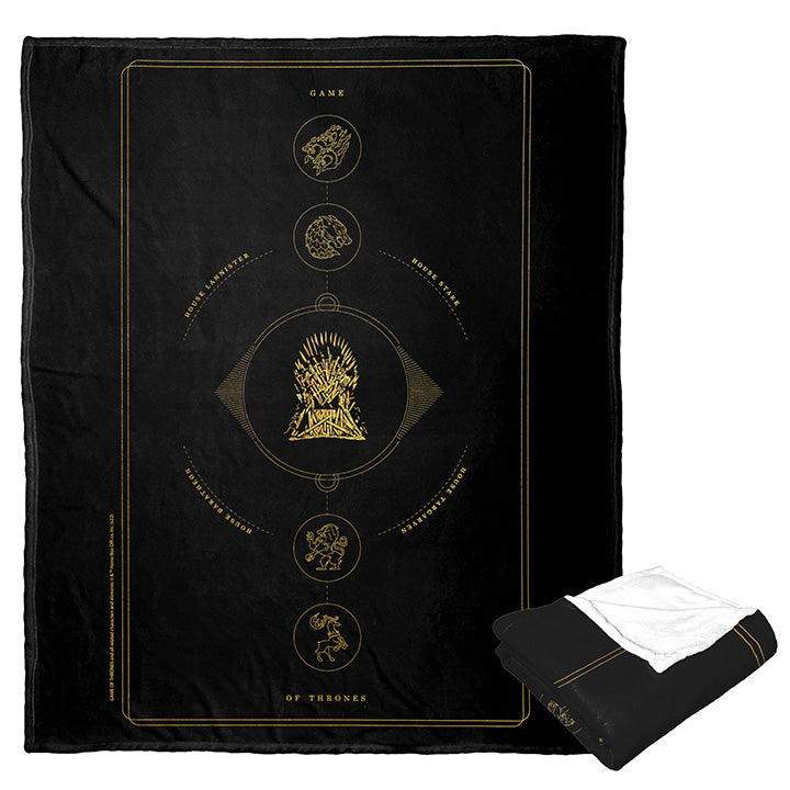Warner Bros. Game Of Thrones Houses For The Throne Silk Touch Throw Blanket 50x60 Inches