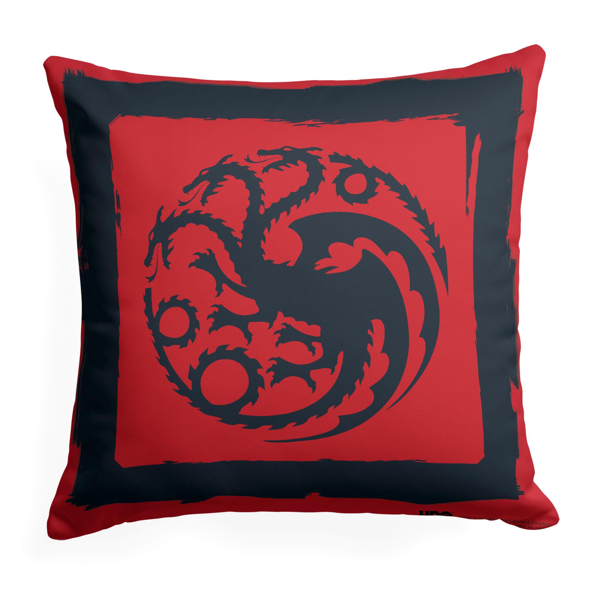 Warner Bros. Game of Thrones Year of the Dragon Razorblade Throw Pillow 18x18 inches