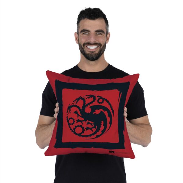 Warner Bros. Game of Thrones Year of the Dragon Razorblade Throw Pillow 18x18 inches