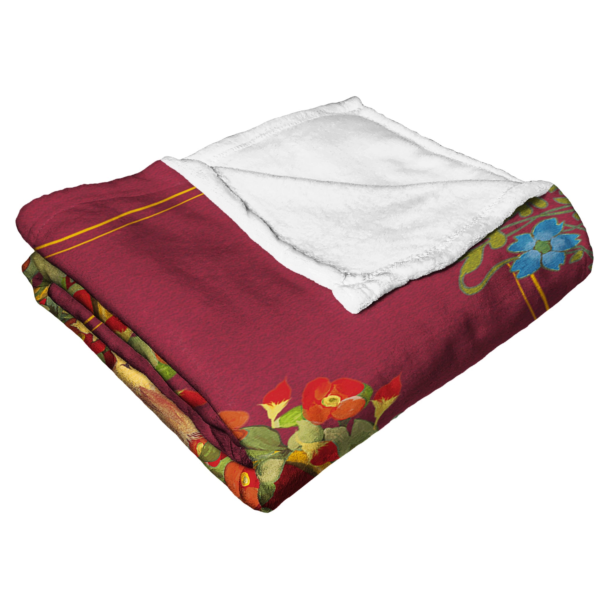 Warner Bros. Harry Potter Botanical Gryffindor Personalized Silk Touch Throw Blanket 50x60 Inches
