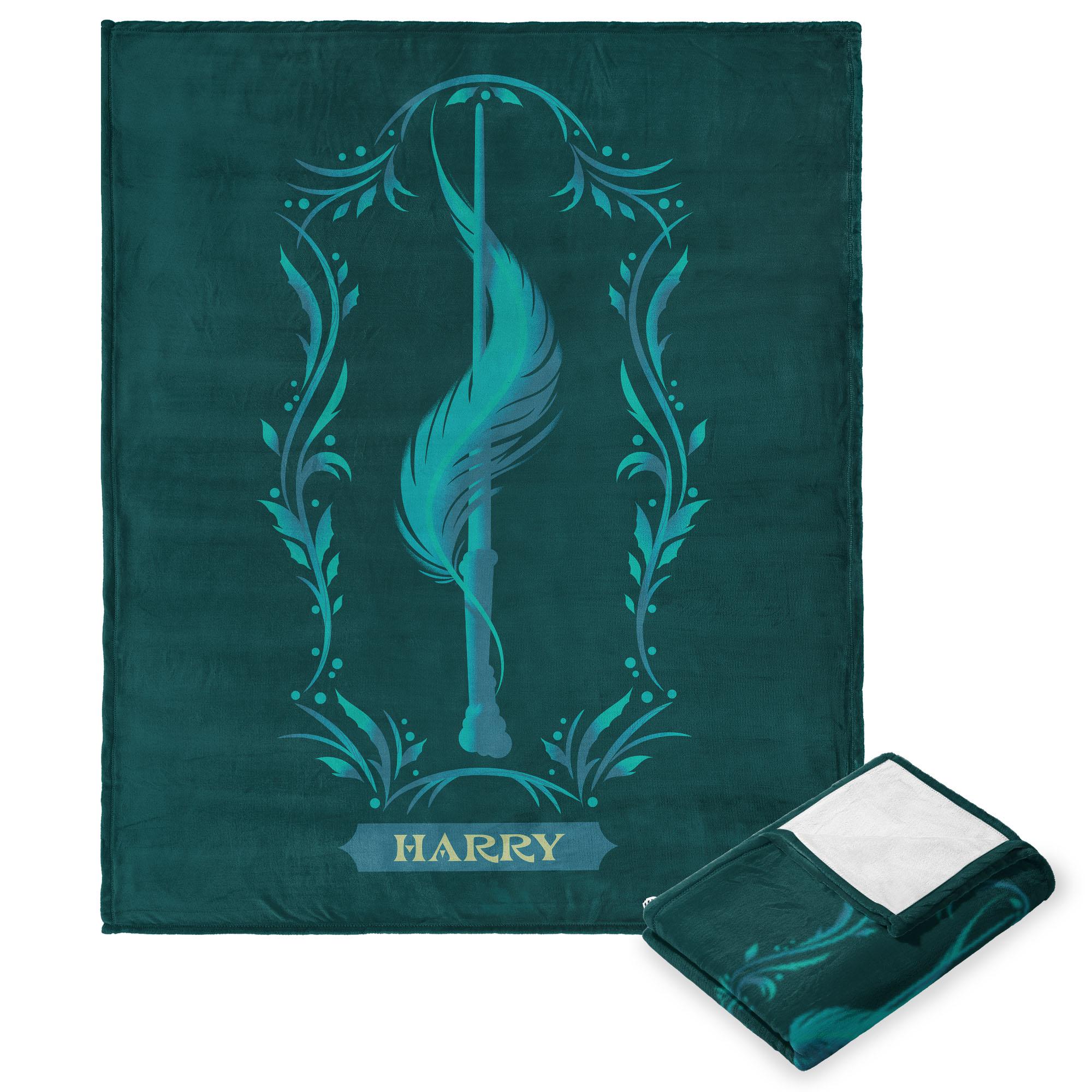 Warner Bros. Harry Potter Harry's Wand Silk Touch Throw Blanket 50x60 Inches