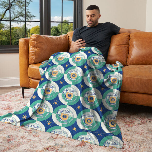 Warner Bros. Harry Potter Butterbeer Repeat Silk Touch Throw Blanket 60X80 Inches