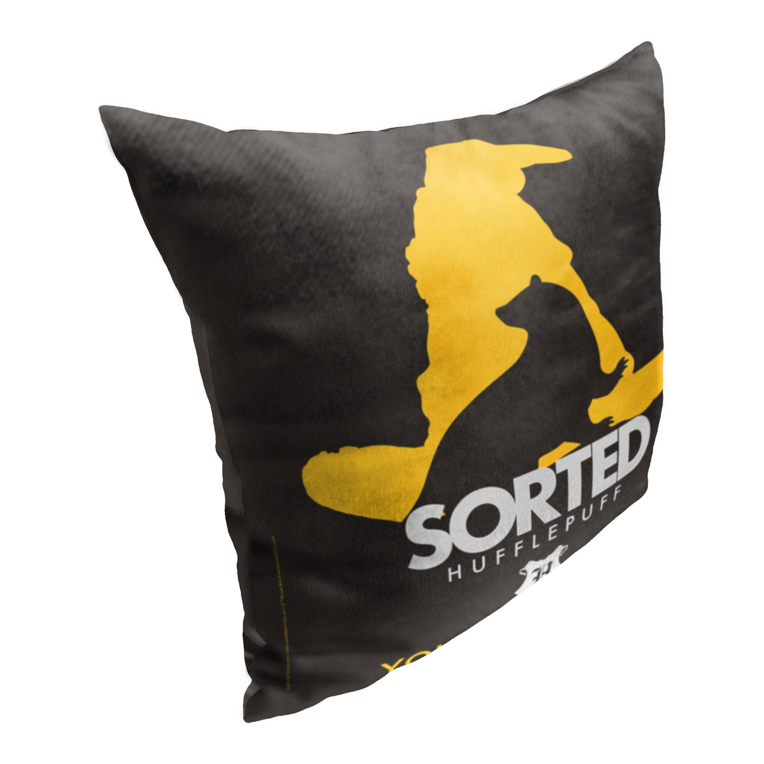 Warner Bros. Harry Potter Sorted Hufflepuff Personalized Throw Pillow 18x18 Inches
