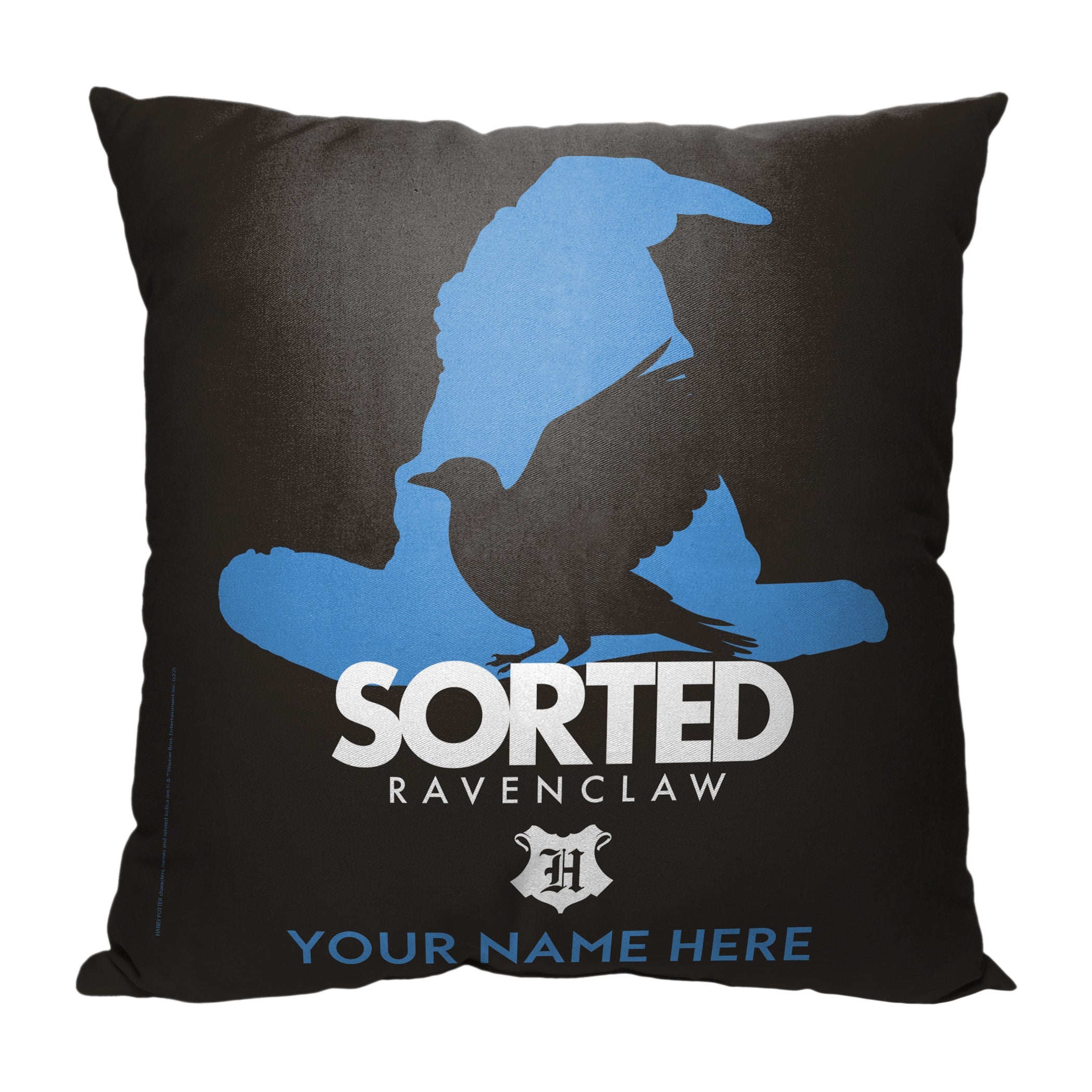 Warner Bros. Harry Potter Sorted Ravenclaw Personalized Throw Pillow 18x18 Inches