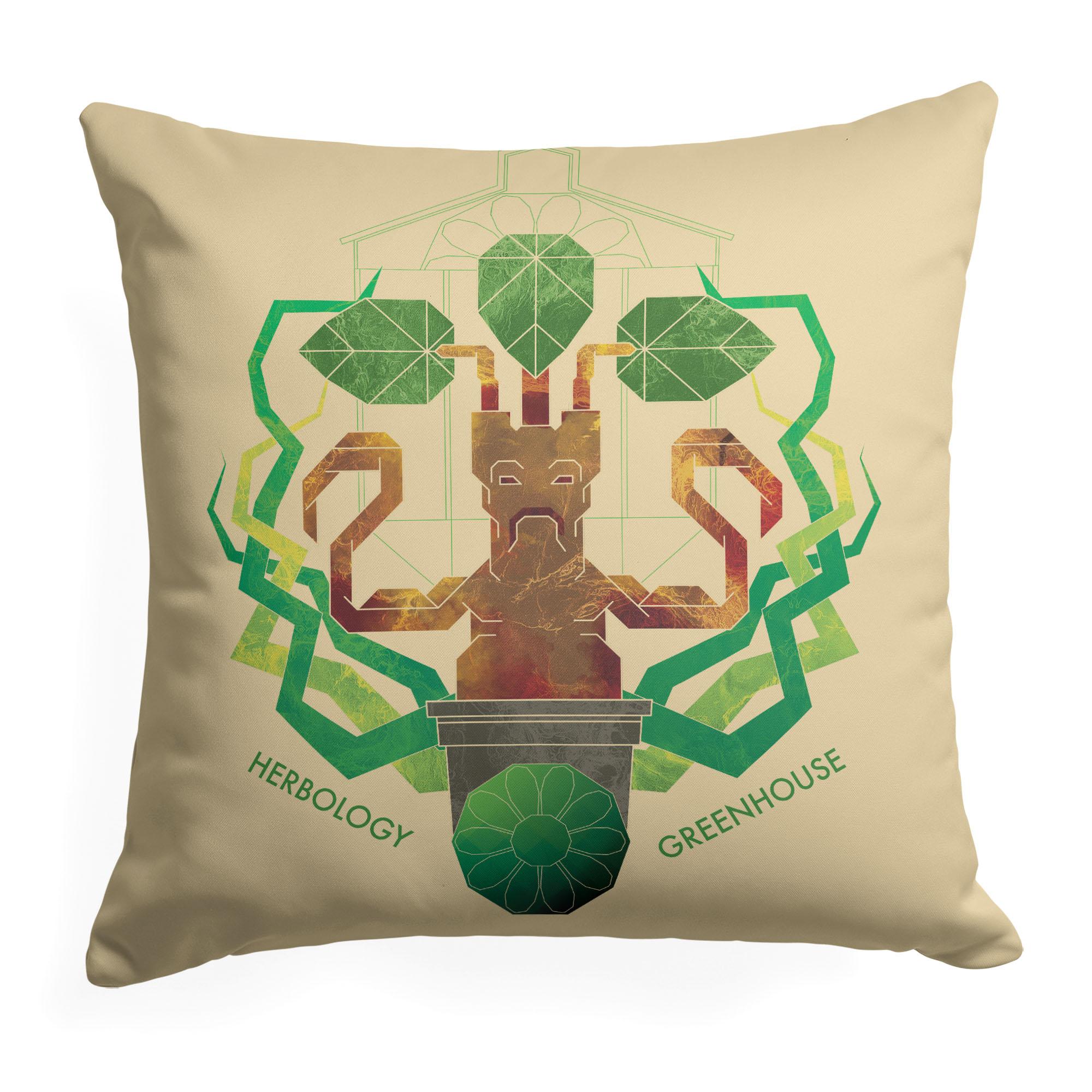 Harry Potter Herbology Greenhouse Throw Pillow 18x18 inches