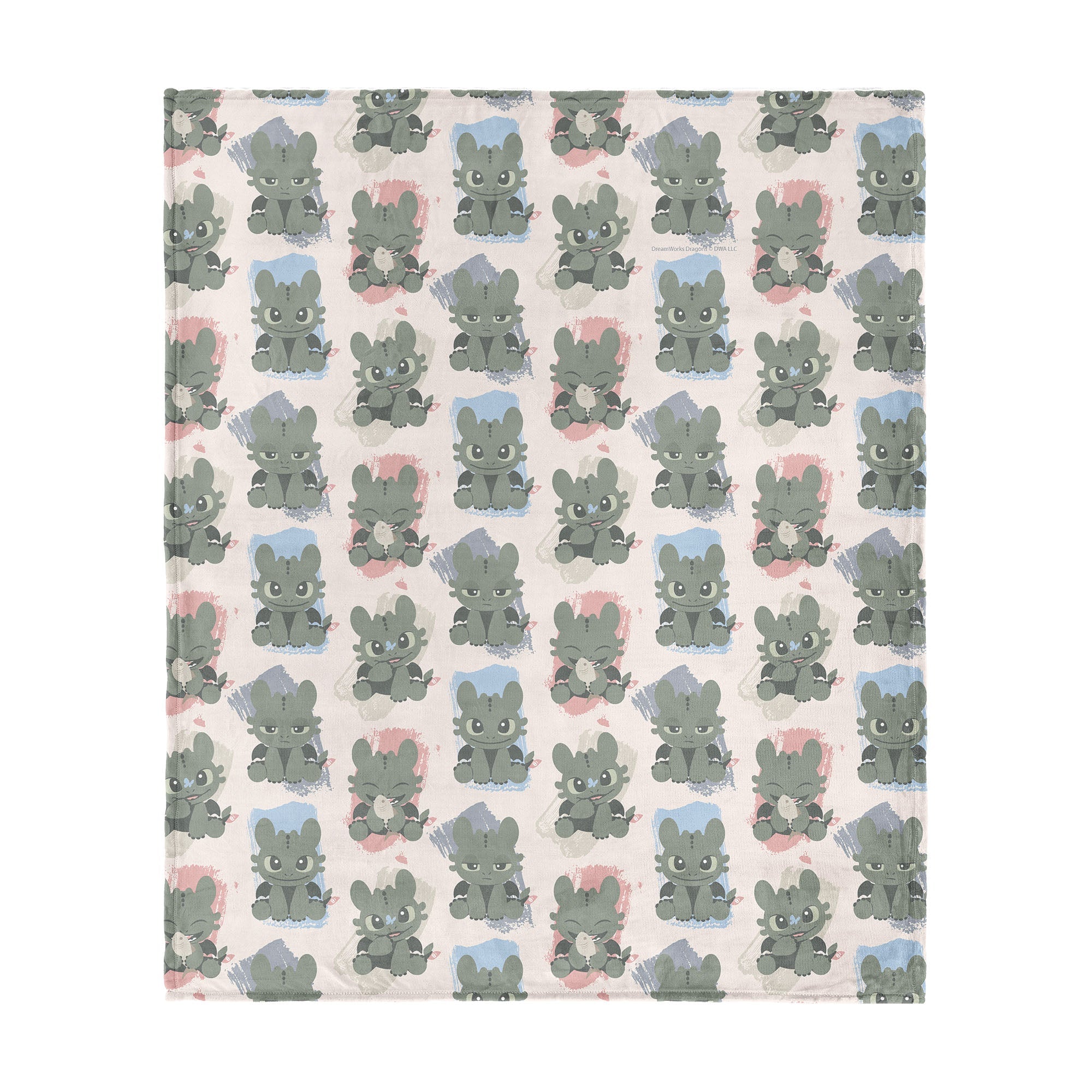 How to Train Your Dragon Many Emotions Silk Touch Throw Blanket 50x60 inches