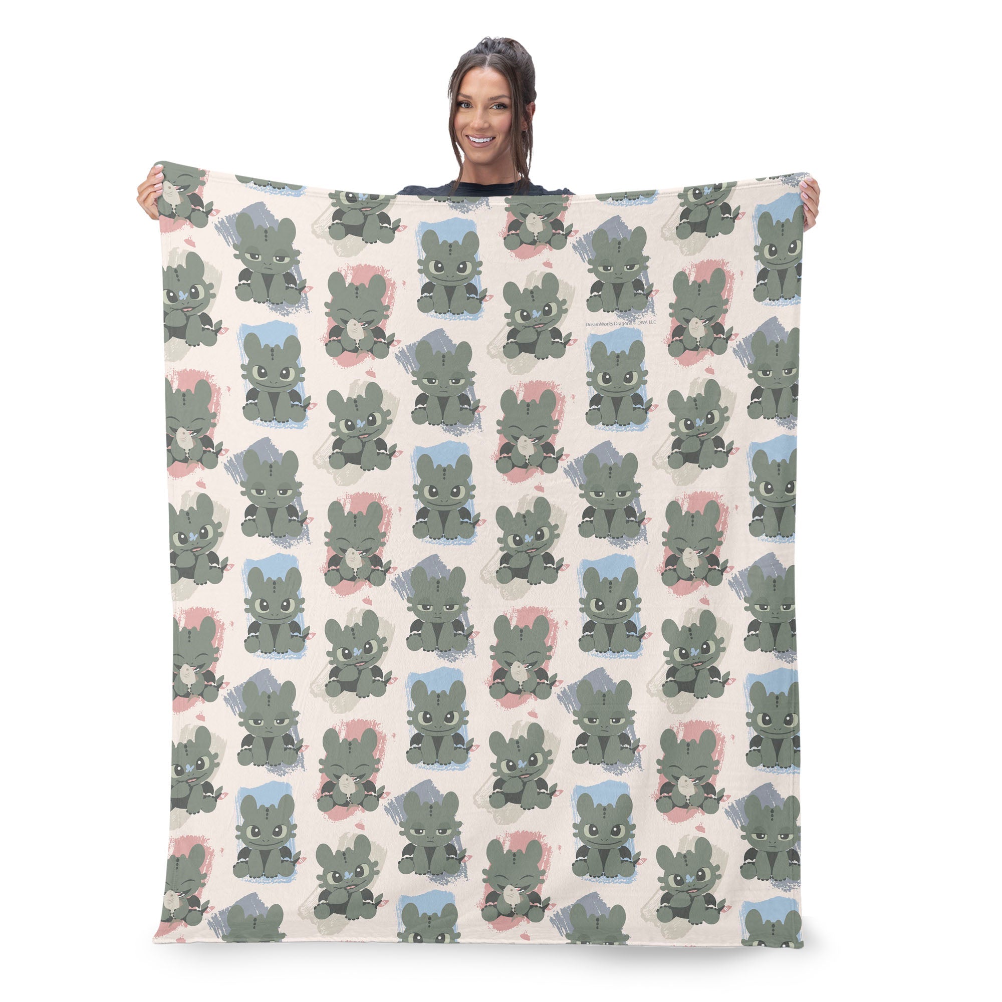 How to Train Your Dragon Many Emotions Silk Touch Sherpa Throw Blanket 50¡Á60 inches