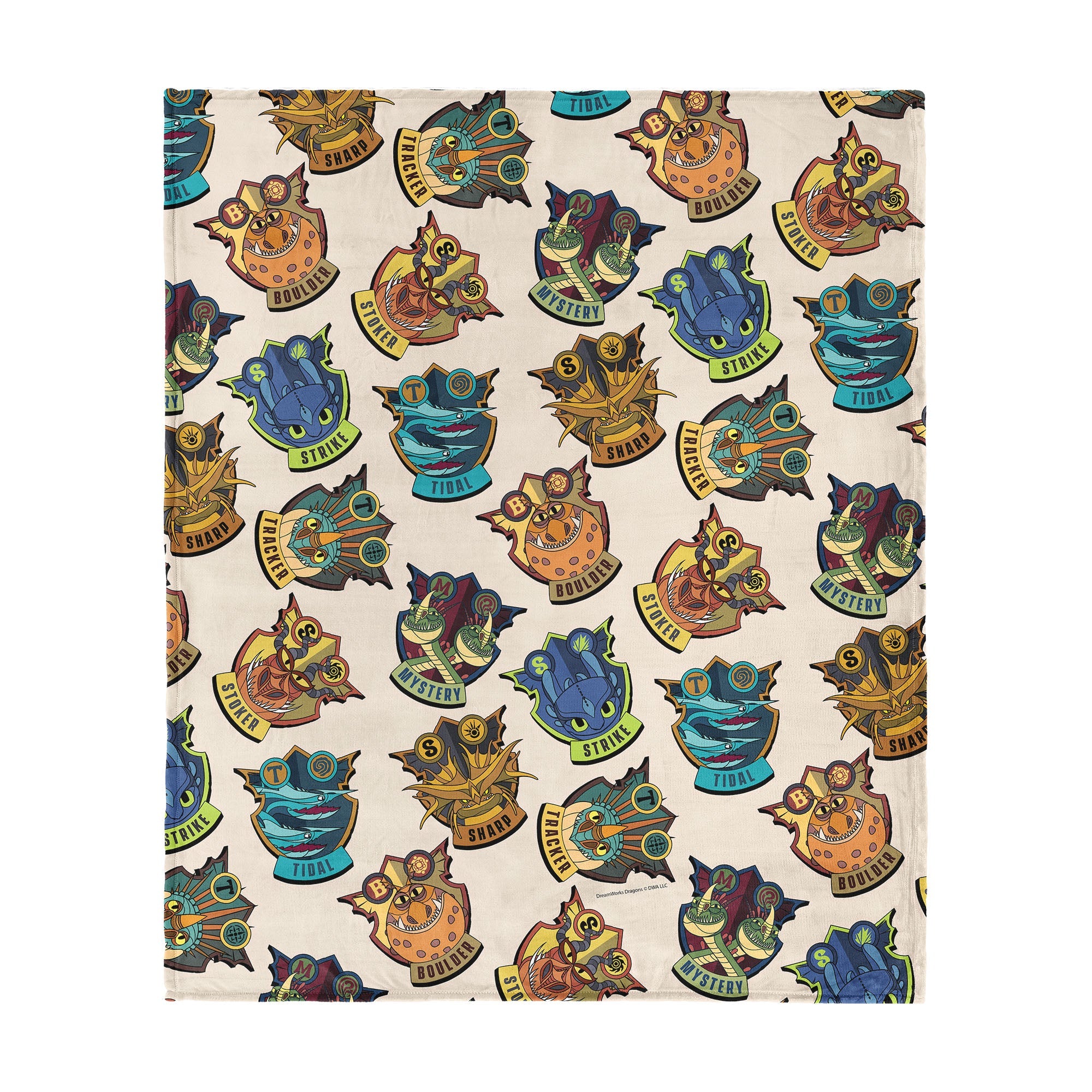 How to Train Your Dragon Dragon Badges Silk Touch Throw Blanket 60¡Á80 inches