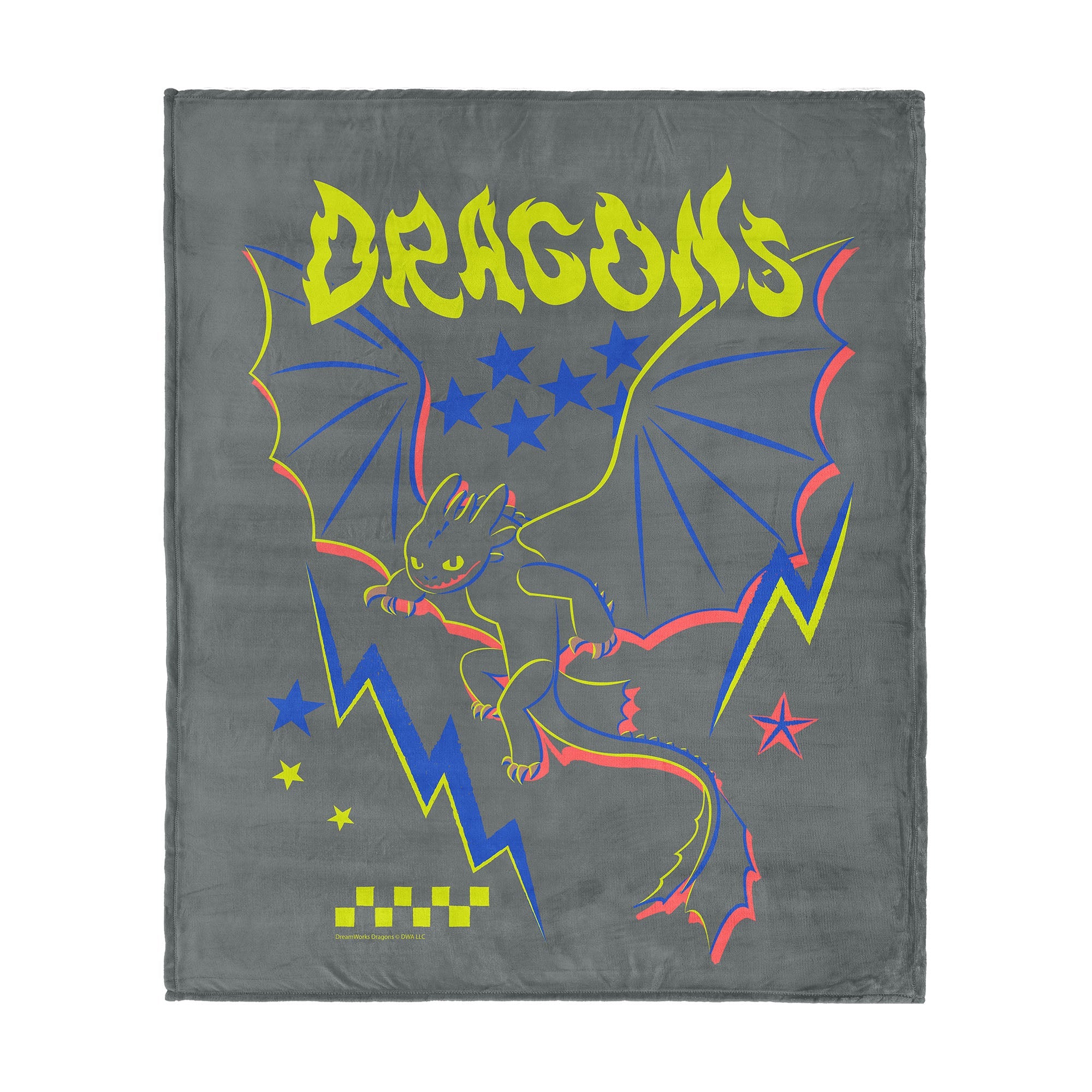 How to Train Your Dragon Neon Dragon Silk Touch Throw Blanket 60¡Á80 inches