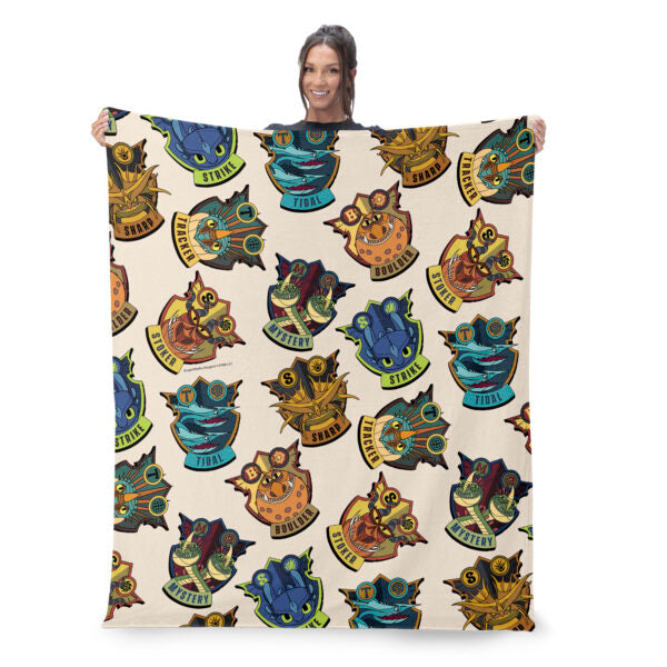 How to Train Your Dragon Dragon Badges Silk Touch Throw Blanket 40¡Á50 inches