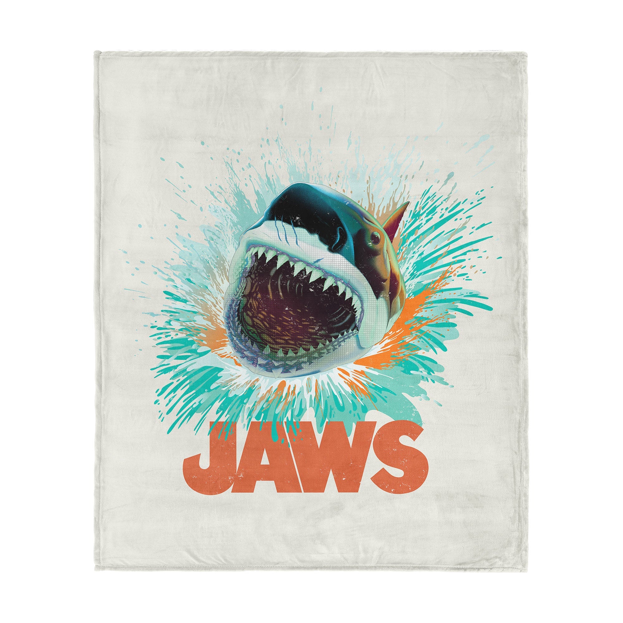 Jaws Shark Splash Silk Touch Throw Blanket 50x60 inches
