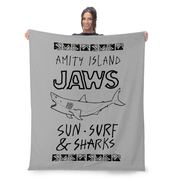 Jaws Amity Island Silk Touch Throw Blanket 60¡Á80 inches