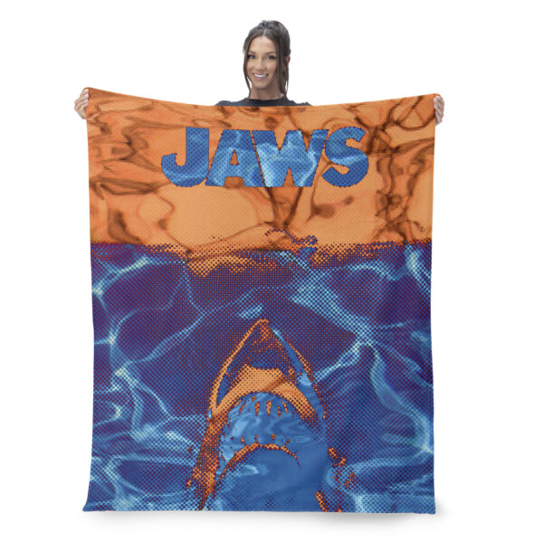 Jaws Neon Poster Silk Touch Throw Blanket 40¡Á50 inches