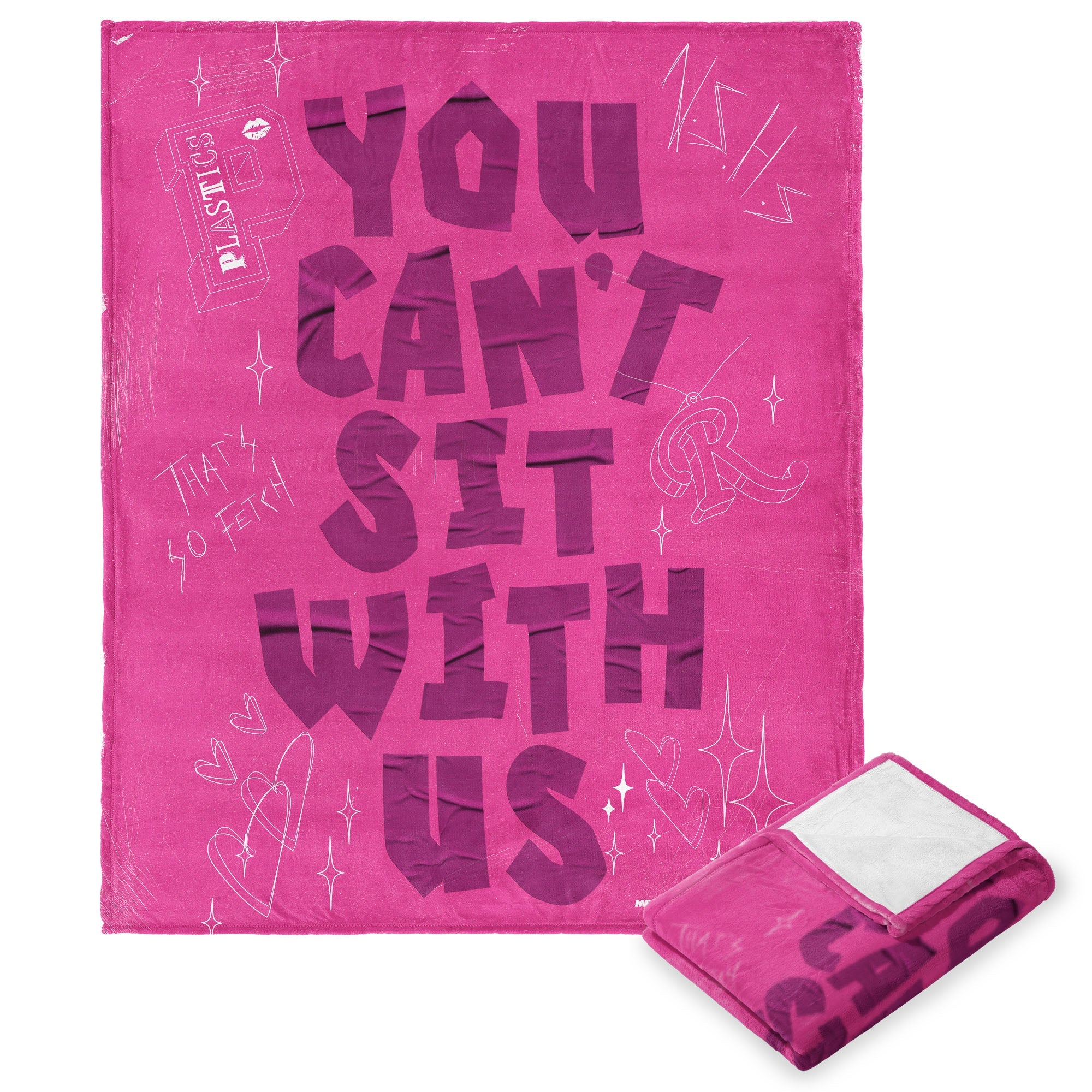 Mean Girls Can¡¯t Sit With Us Silk Touch Throw Blanket 50x60 inches
