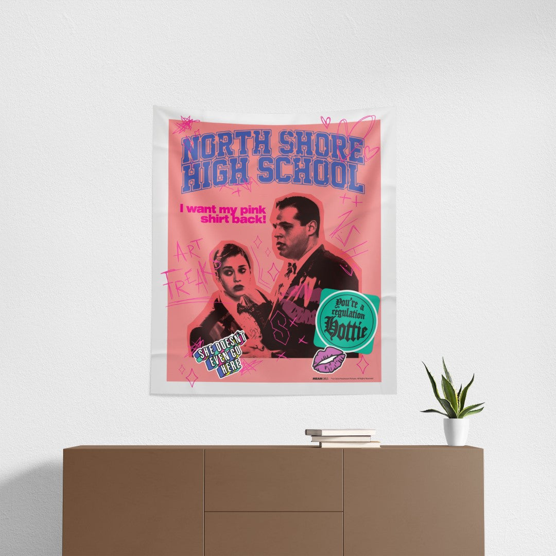 Mean Girls North Shore High Wall Hanging 34 x 40 Inches