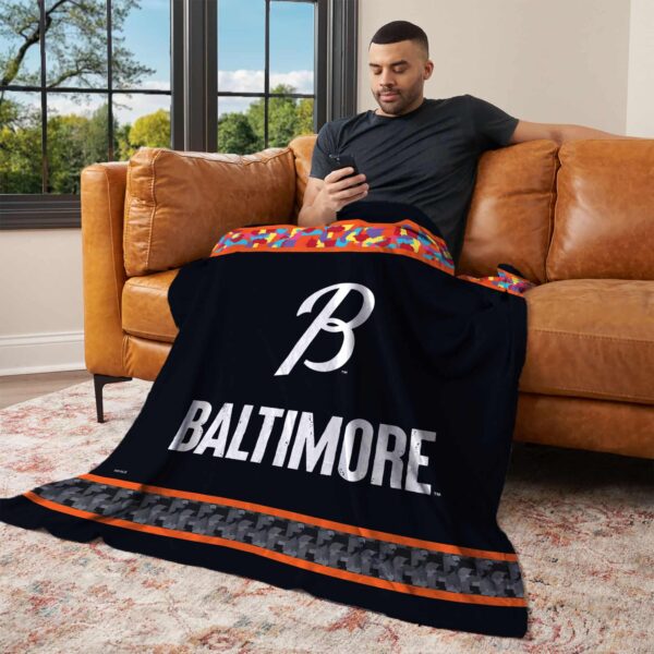 MLB Baltimore Orioles City Connect Silk Touch Throw Blanket 50¡Á60 Inches