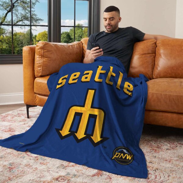 Seattle Mariners City Connect Silk Touch Throw Blanket 50x60 Inches