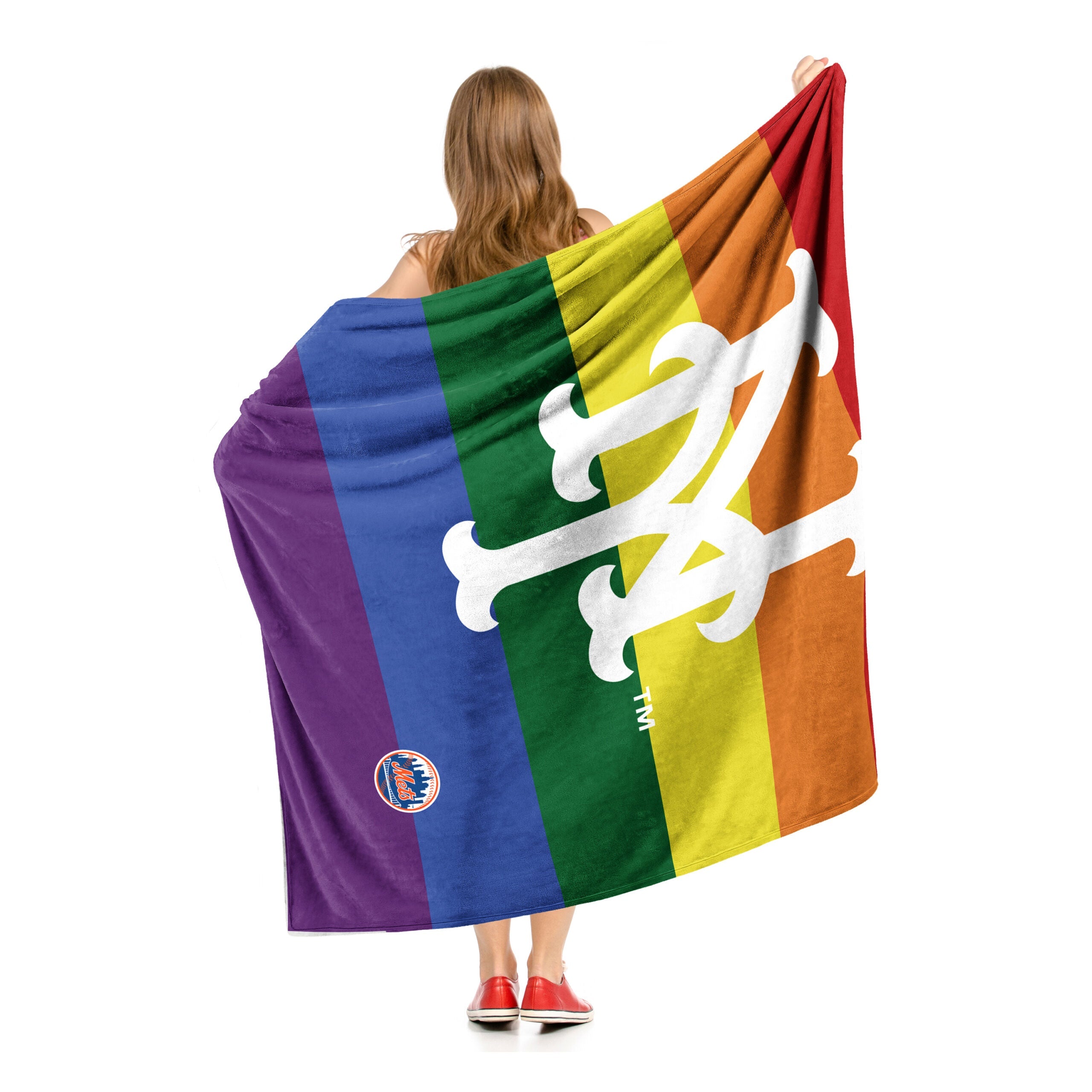 MLB New York Mets Pride Series Silk Touch Throw Blanket 50x60 Inches
