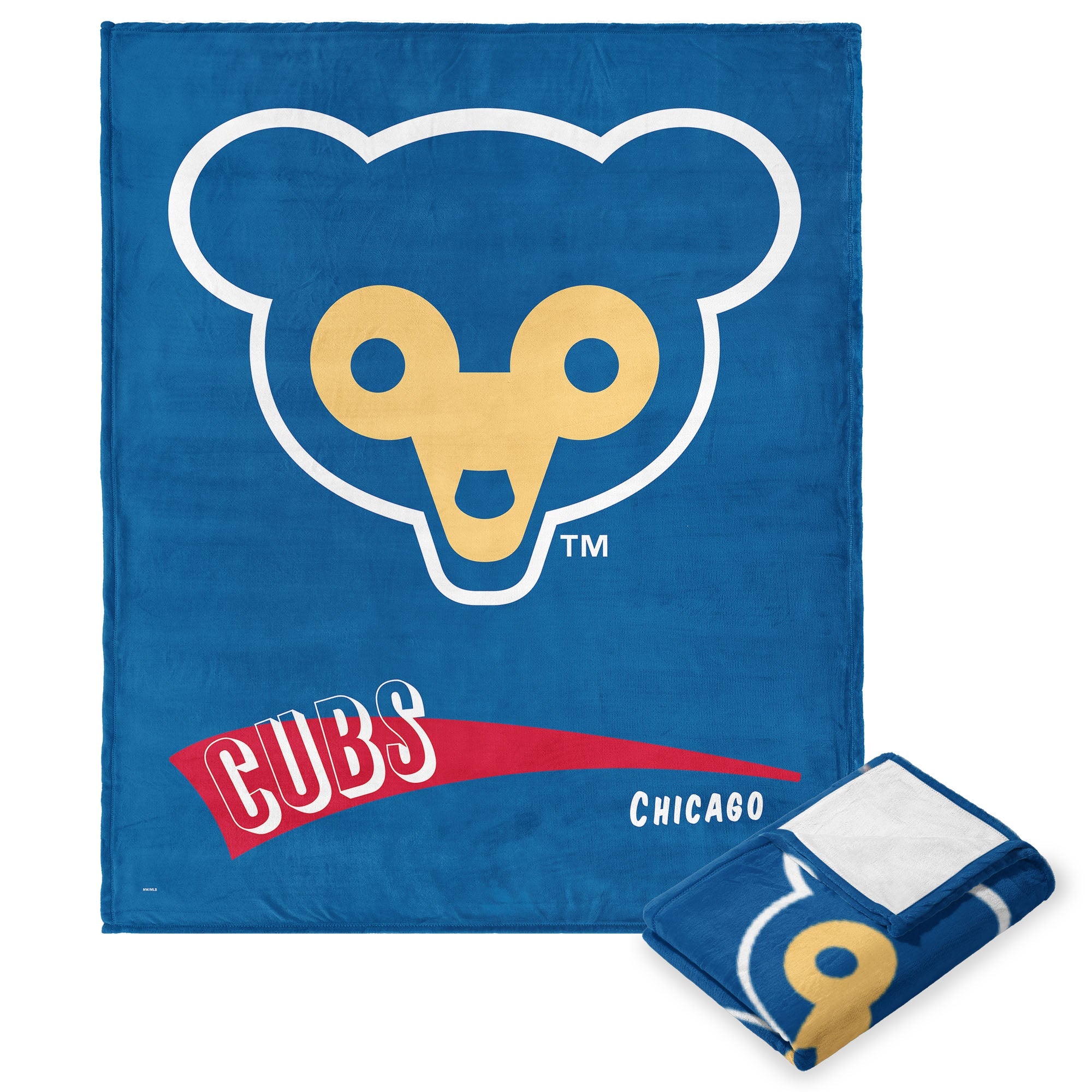 Chicago Cubs MLB CC Throwback Silk Touch Throw Blanket 50x60 Inches