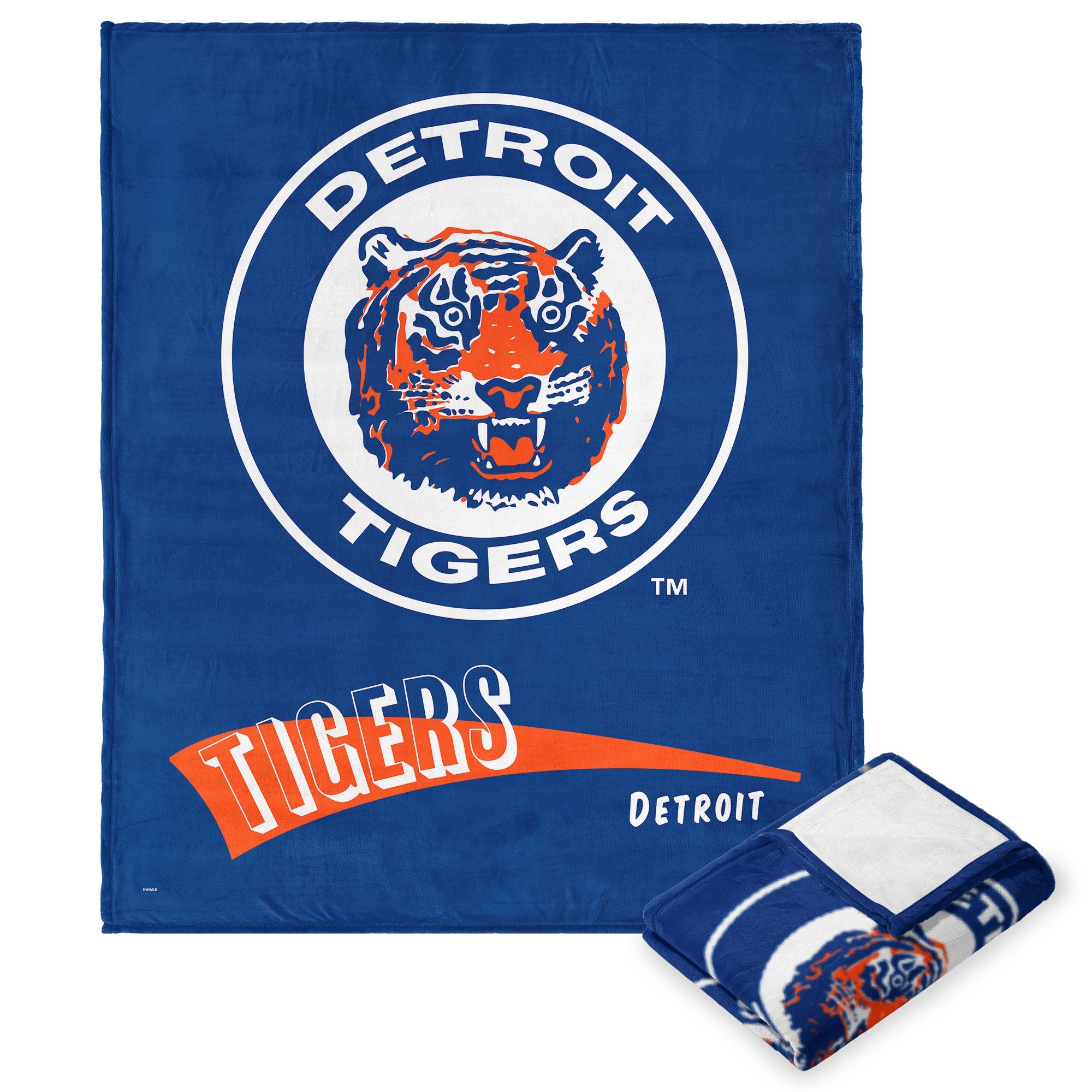 Detroit Tigers MLB CC Throwback Silk Touch Throw Blanket 50x60 Inches