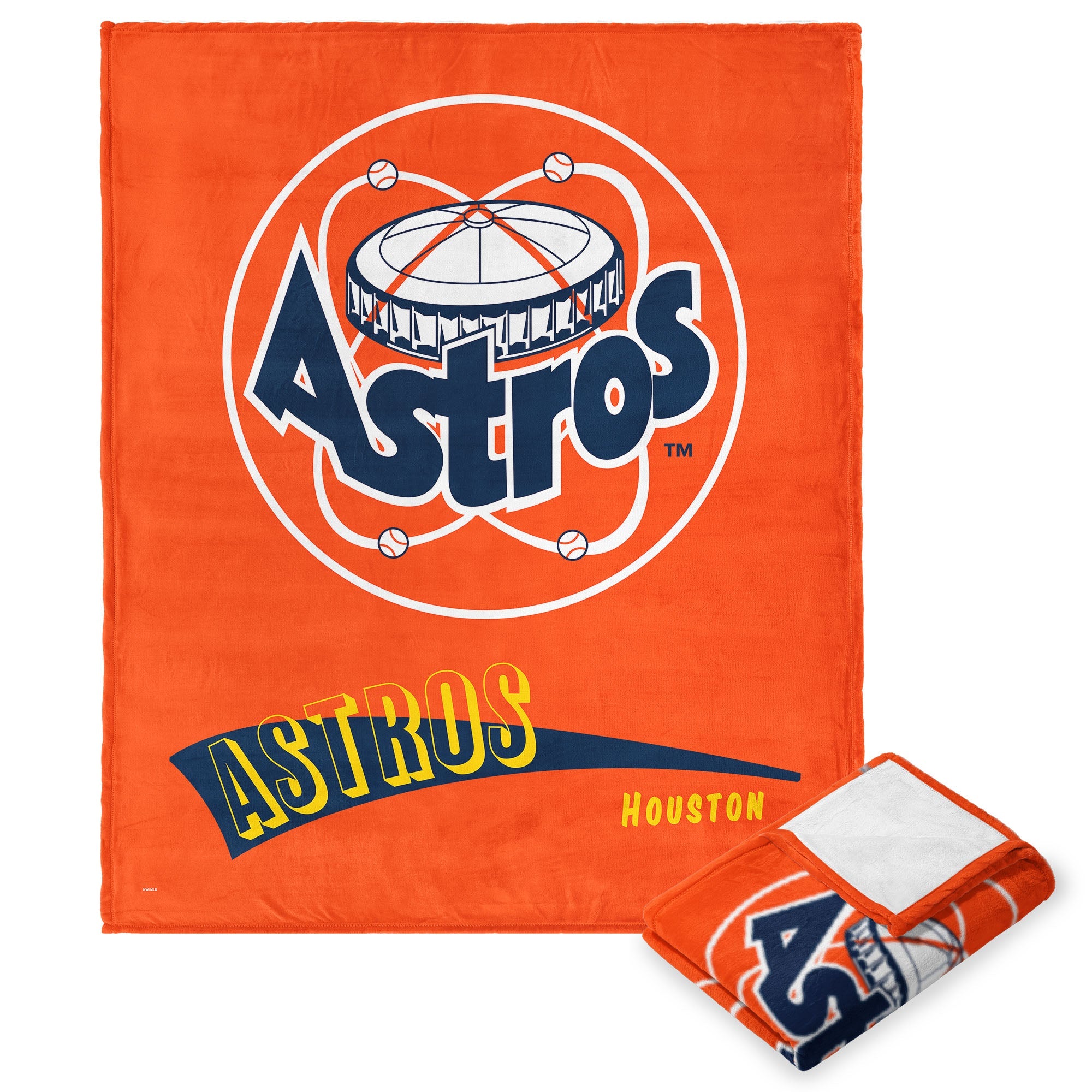 Houston Astros MLB CC Throwback Silk Touch Throw Blanket 50x60 Inches