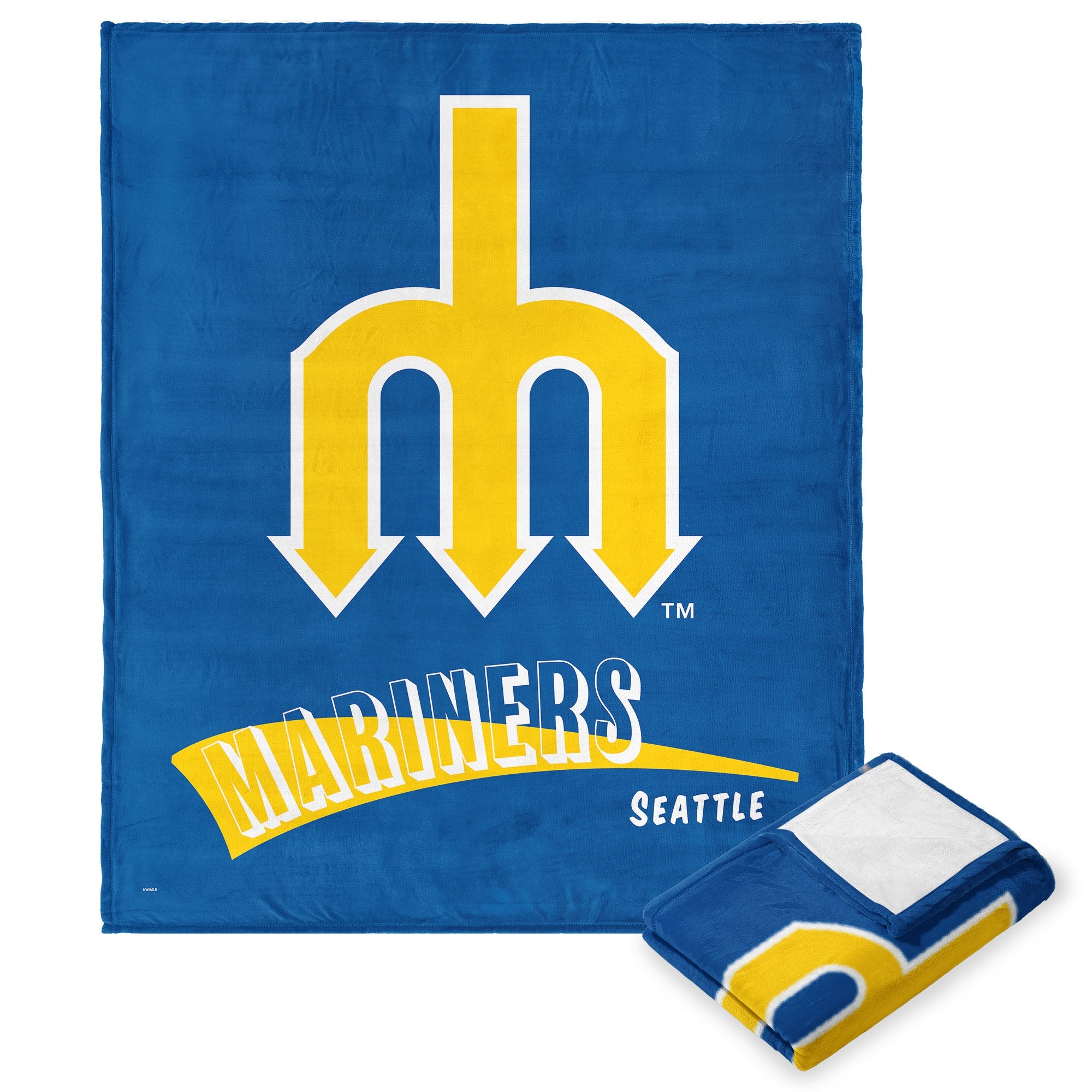 Seattle Mariners MLB CC Throwback Silk Touch Throw Blanket 50x60 Inches