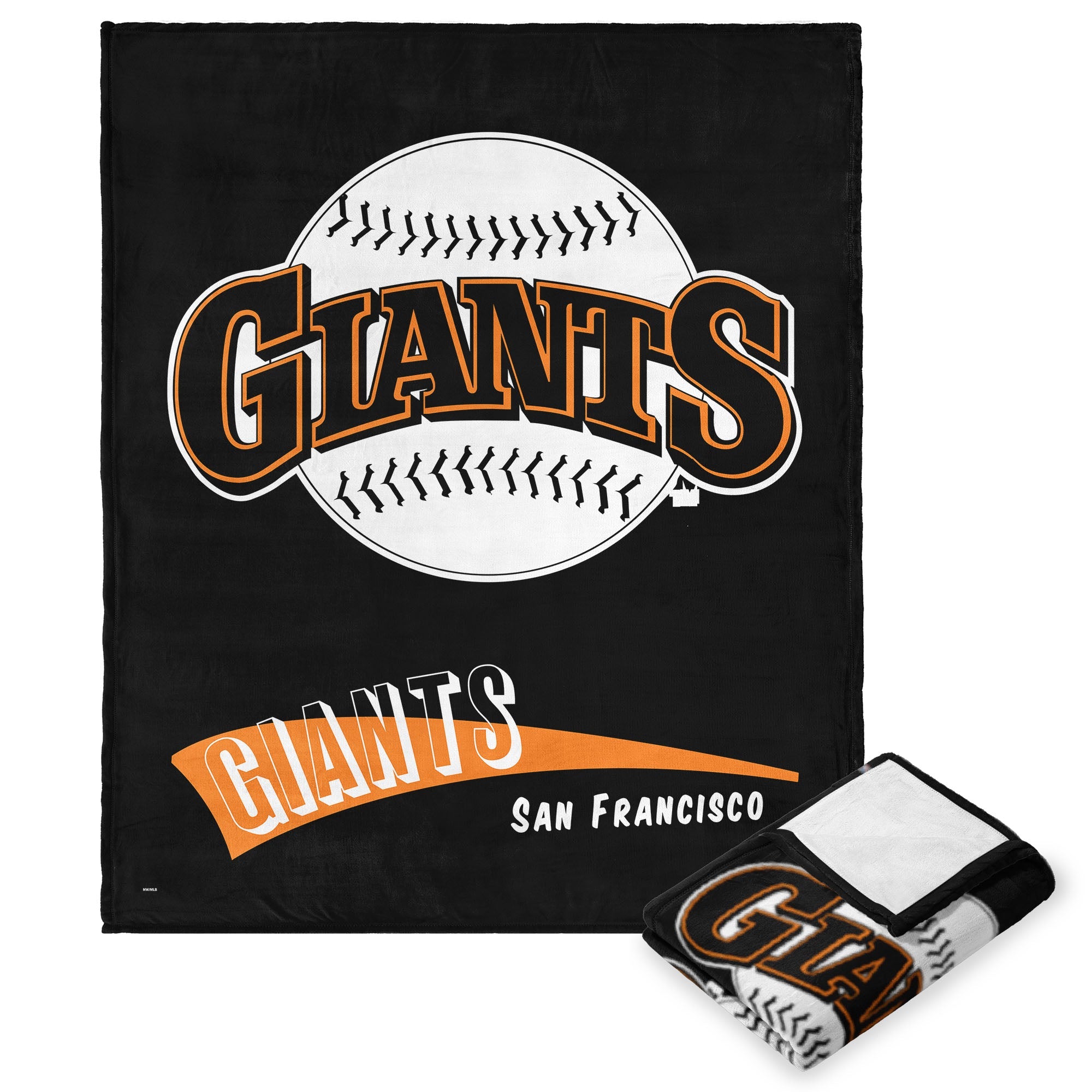 San Francisco Giants MLB CC Throwback Silk Touch Throw Blanket 50x60 inches