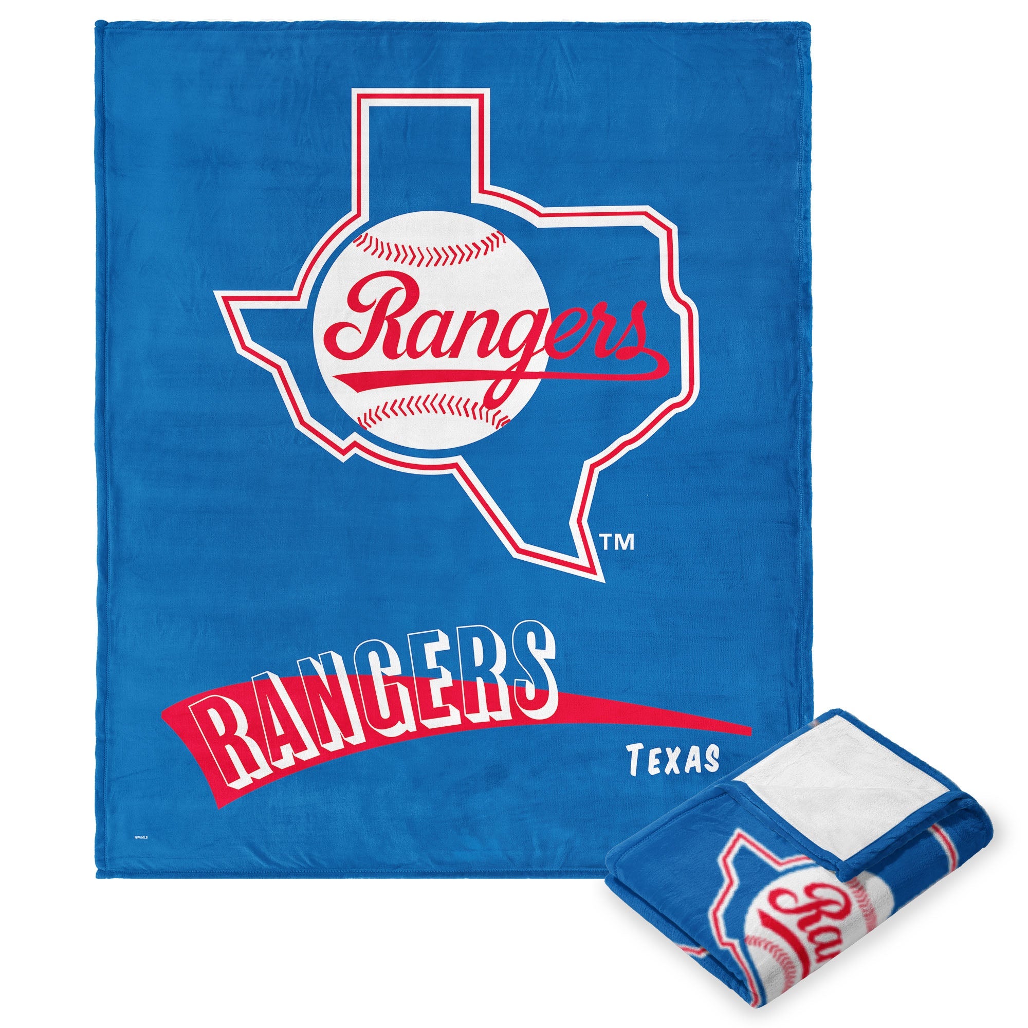 Texas Rangers MLB CC Throwback Silk Touch Throw Blanket 50x60 Inches