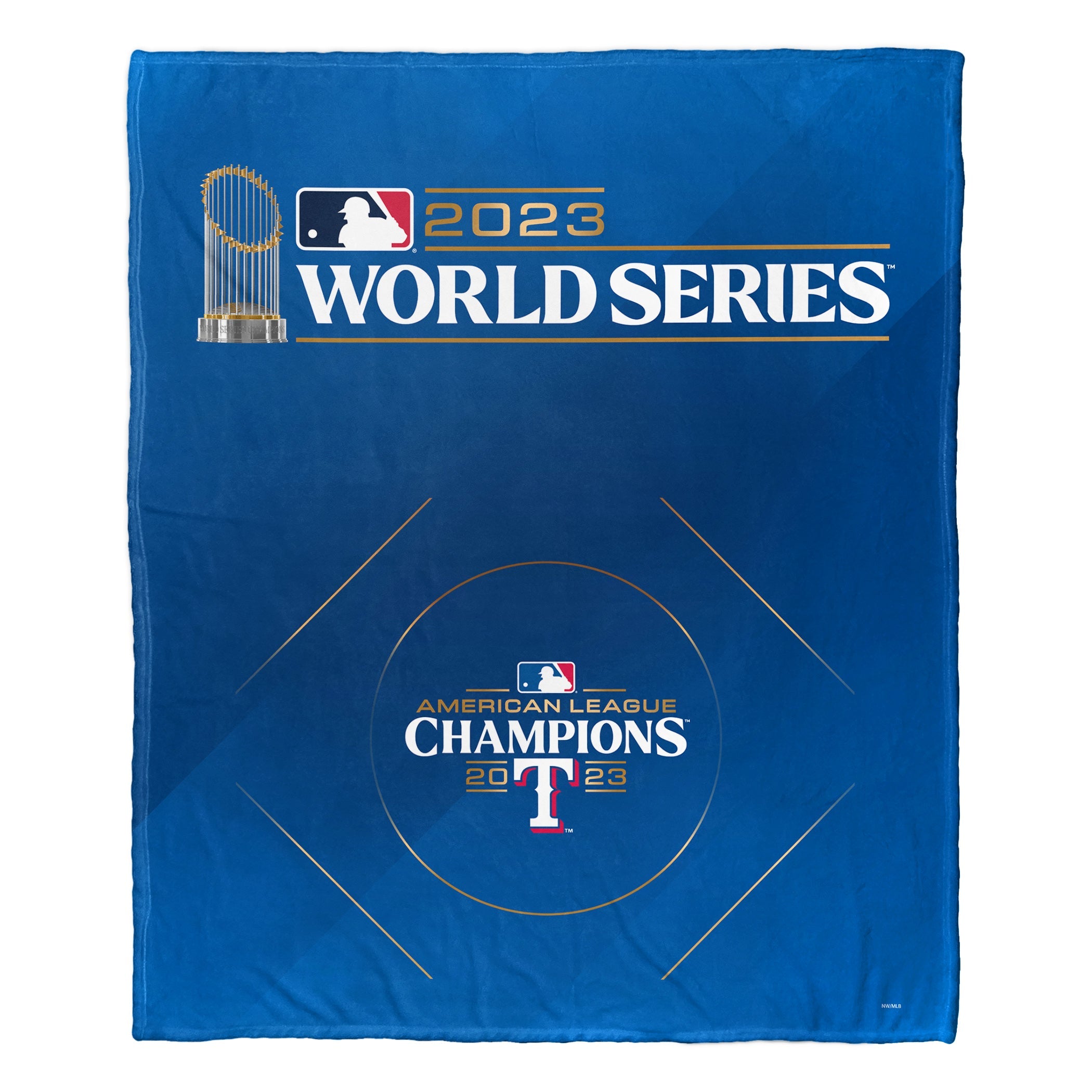 MLB Texas Rangers 2023 WSP Manifest Silk Touch Throw Blanket 50x60 Inches