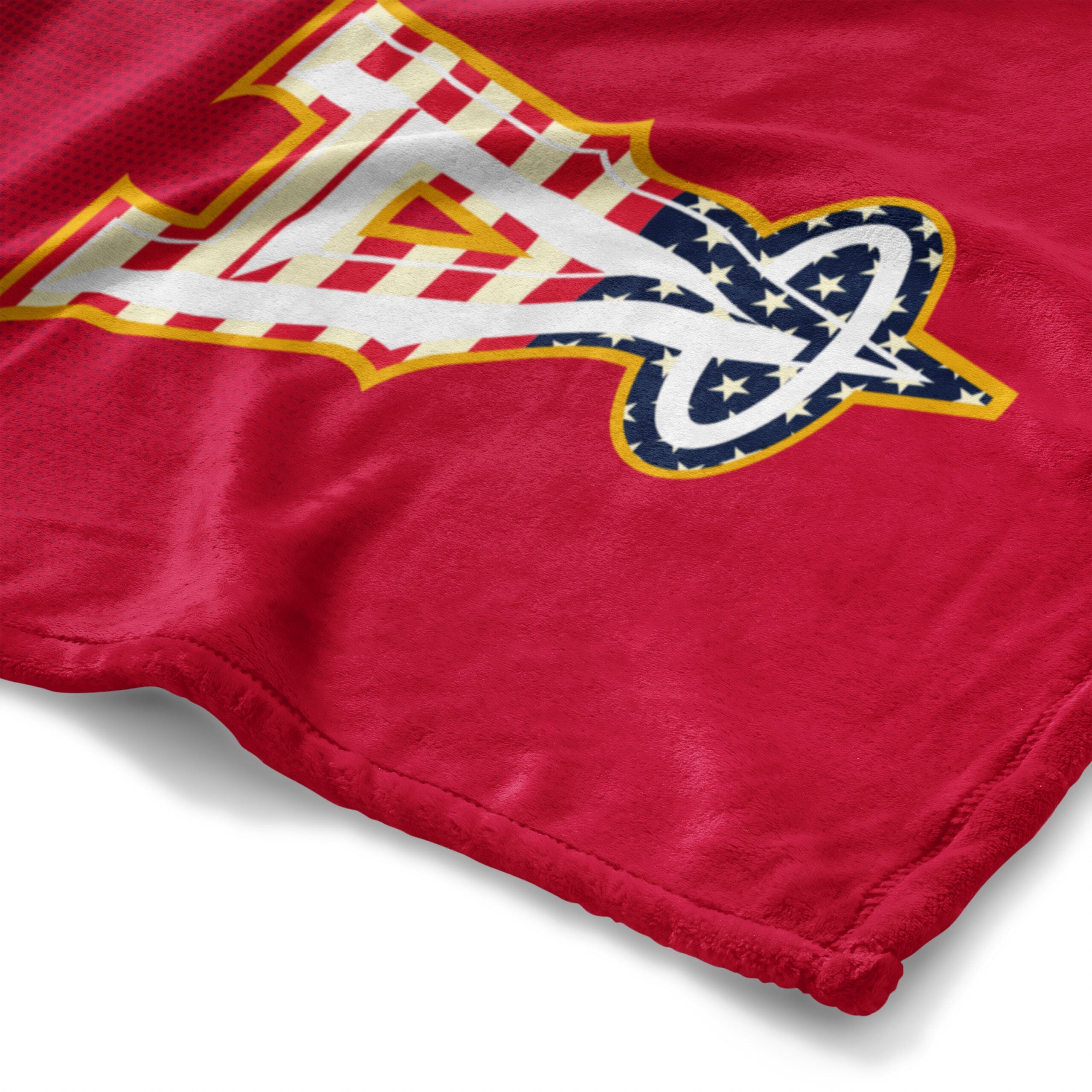 MLB Los Angeles Angels Celebrate Series Silk Touch Sherpa Throw Blanket 50x60 Inches