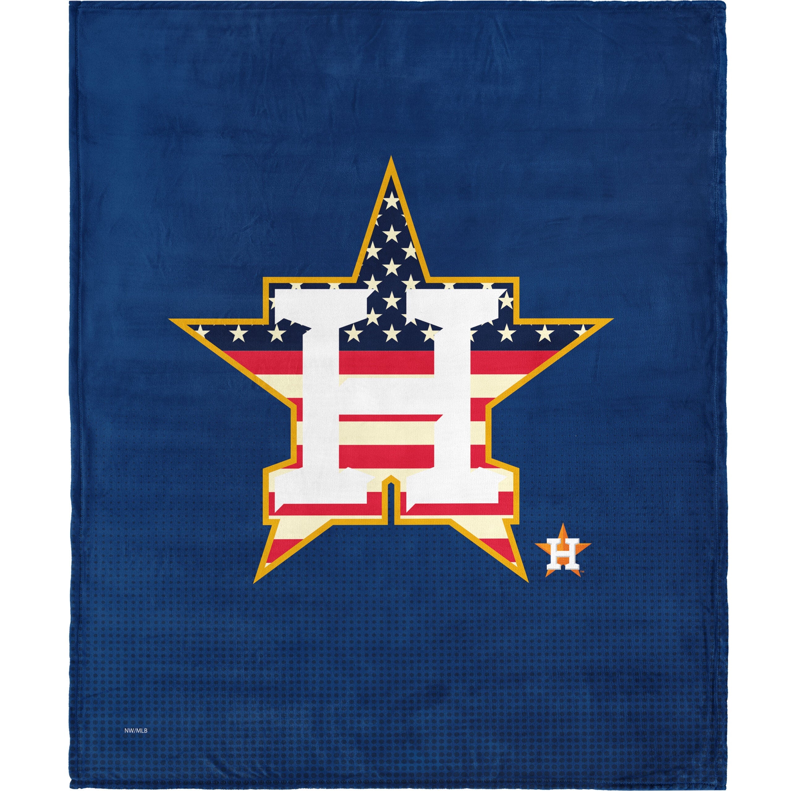 MLB Houston Astros Celebrate Series Silk Touch Sherpa Throw Blanket 50x60 Inches