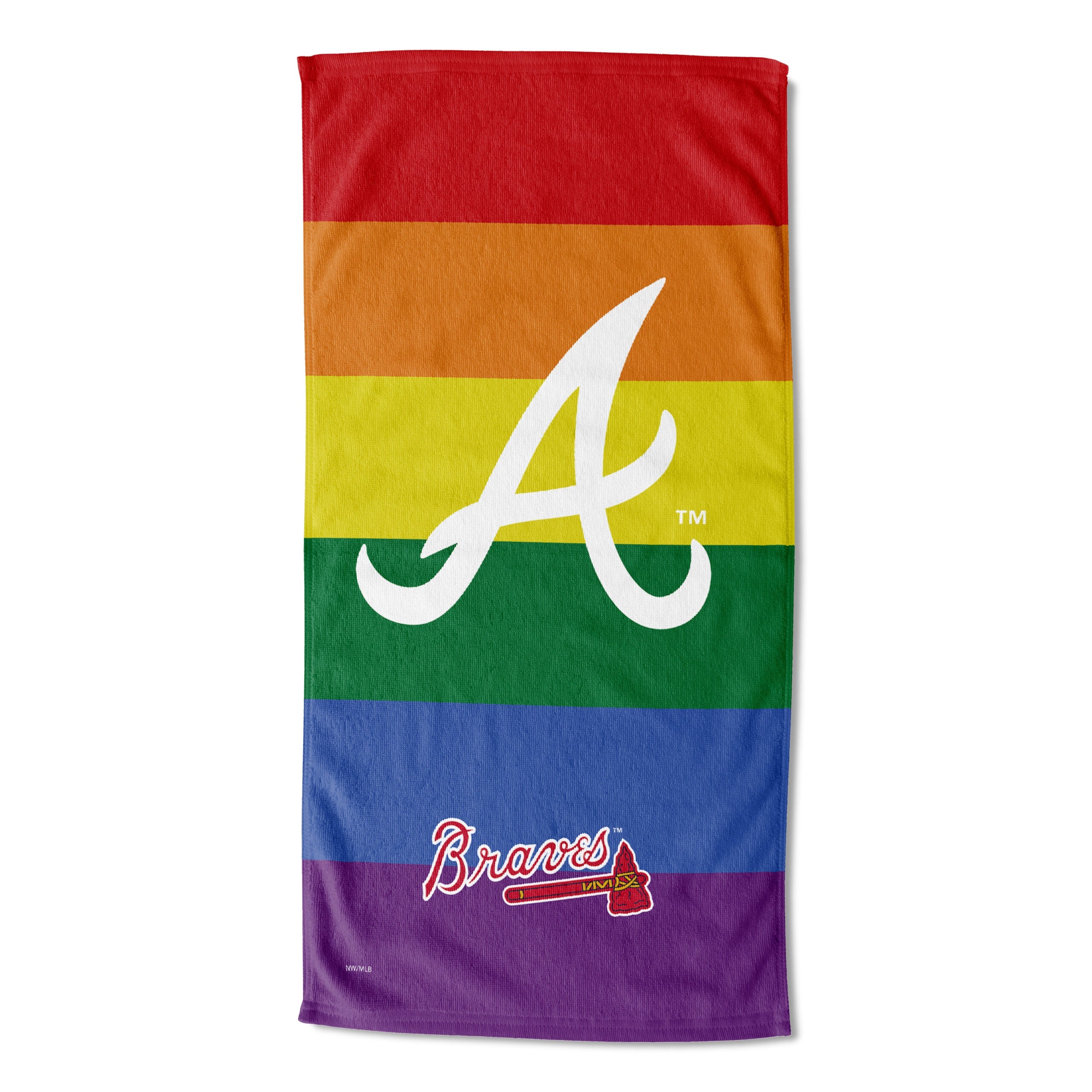 MLB Atlanta Braves Pride Series Beach Towel 30x60 Inches