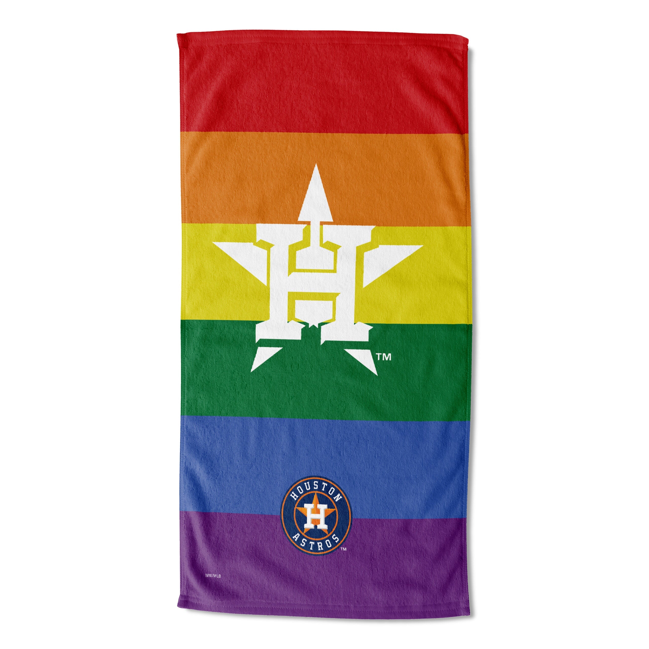MLB Houston Astros Pride Series Beach Towel 30x60 Inches