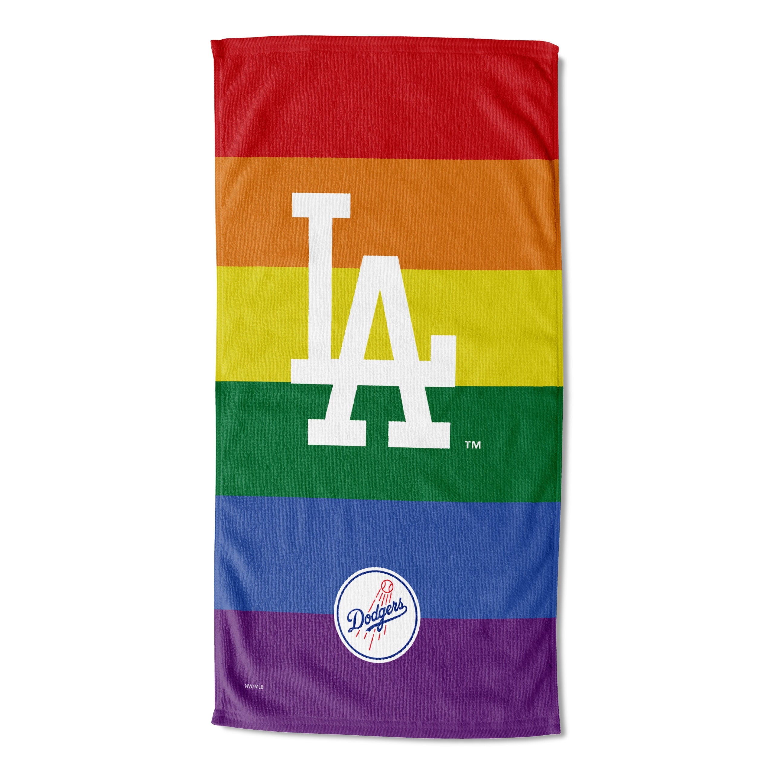 MLB Los Angeles Dodgers Pride Series Beach Towel 30x60 Inches