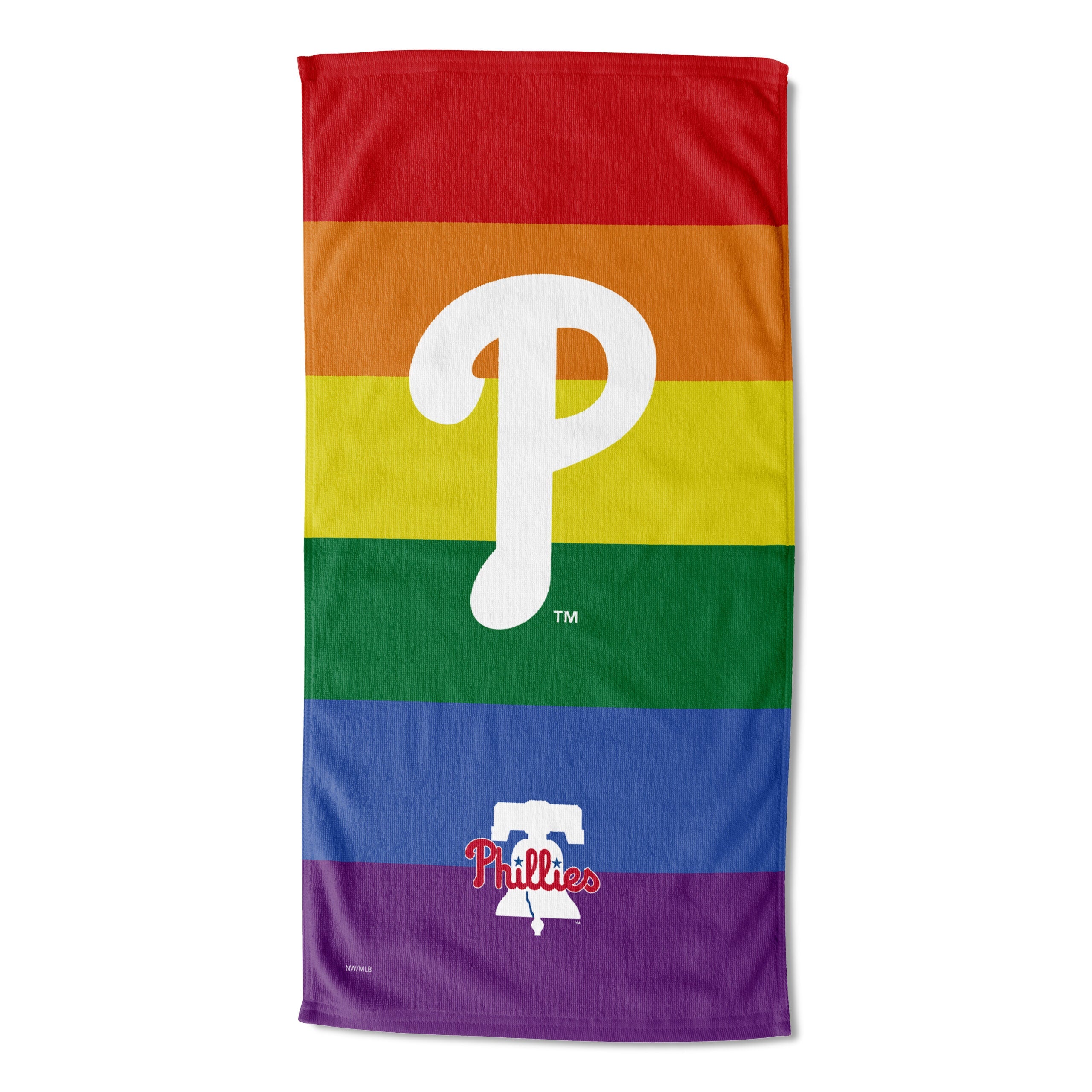 MLB Philadelphia Phillies Pride Series Beach Towel 30x60 Inches