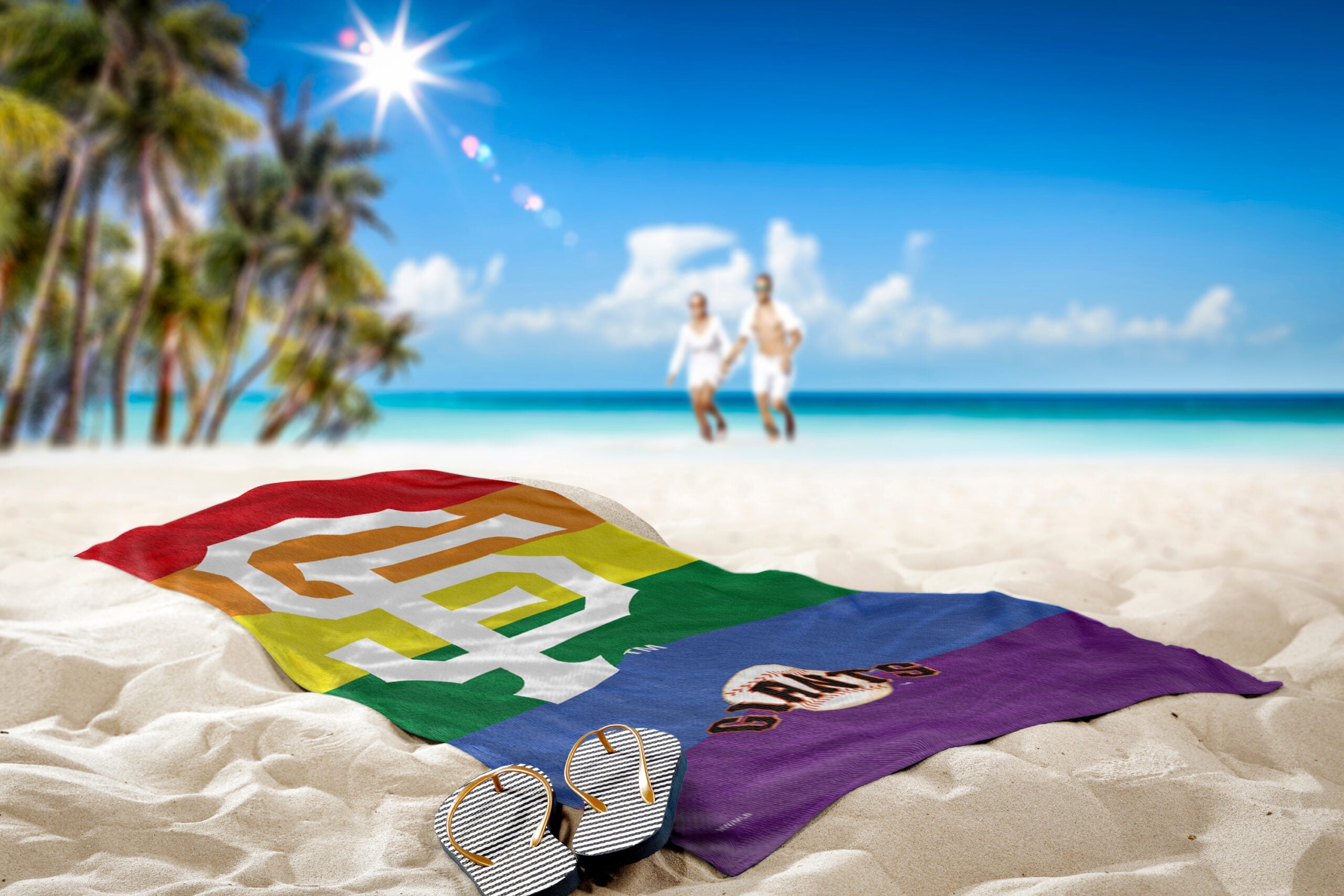 MLB San Francisco Giants Pride Series Beach Towel 30x60 Inches