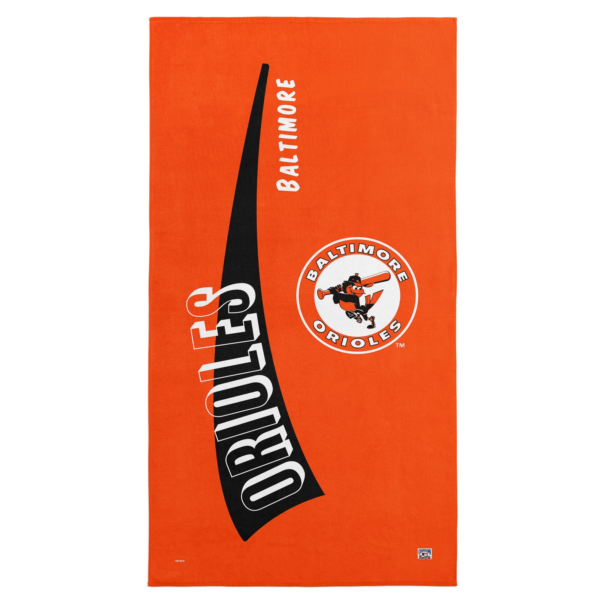 Baltimore Orioles MLB CC Throwback Beach Towel 30x60 Inches