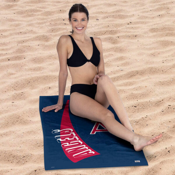 Los Angeles Angels MLB CC Throwback Beach Towel 30x60 Inches