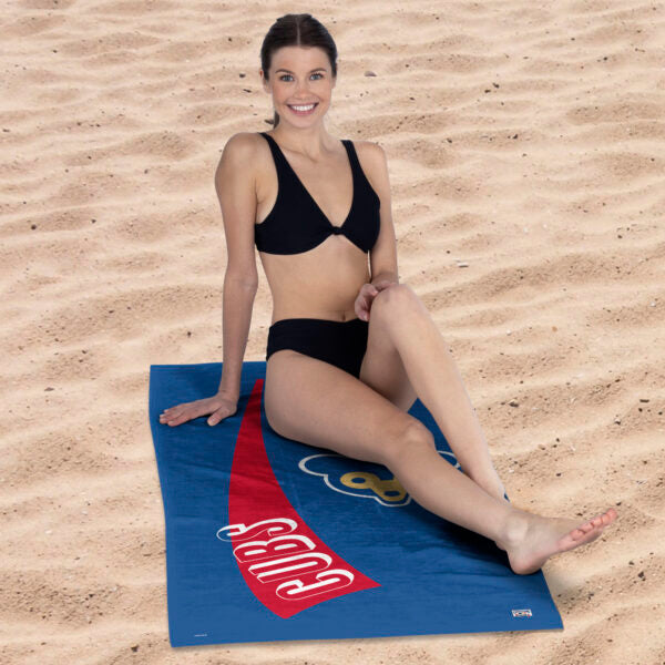 Chicago Cubs MLB CC Throwback Beach Towel 30x60 Inches