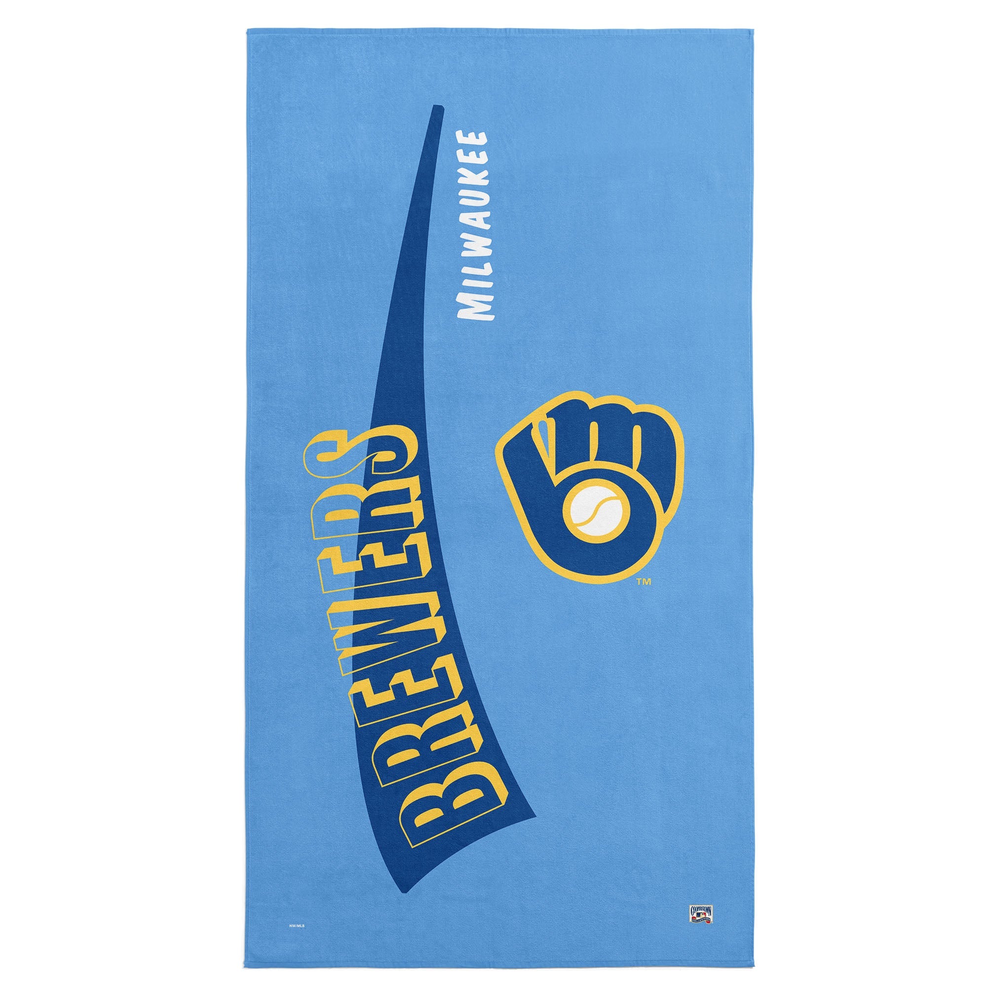Milwaukee Brewers MLB CC Throwback Beach Towel 30x60 Inches