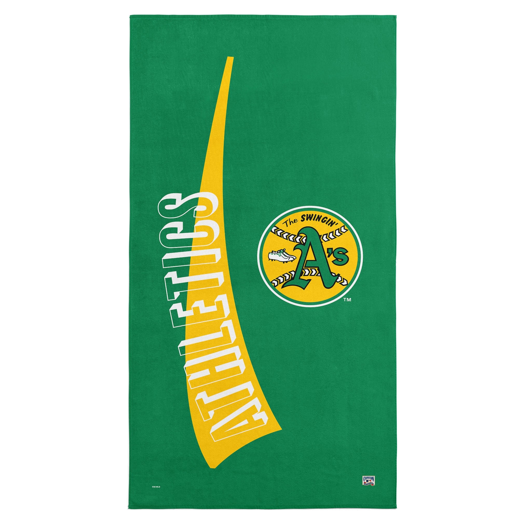 Oakland Athletics MLB CC Throwback Beach Towel 30x60 Inches