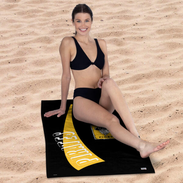 Pittsburgh Pirates MLB CC Throwback Beach Towel 30x60 Inches