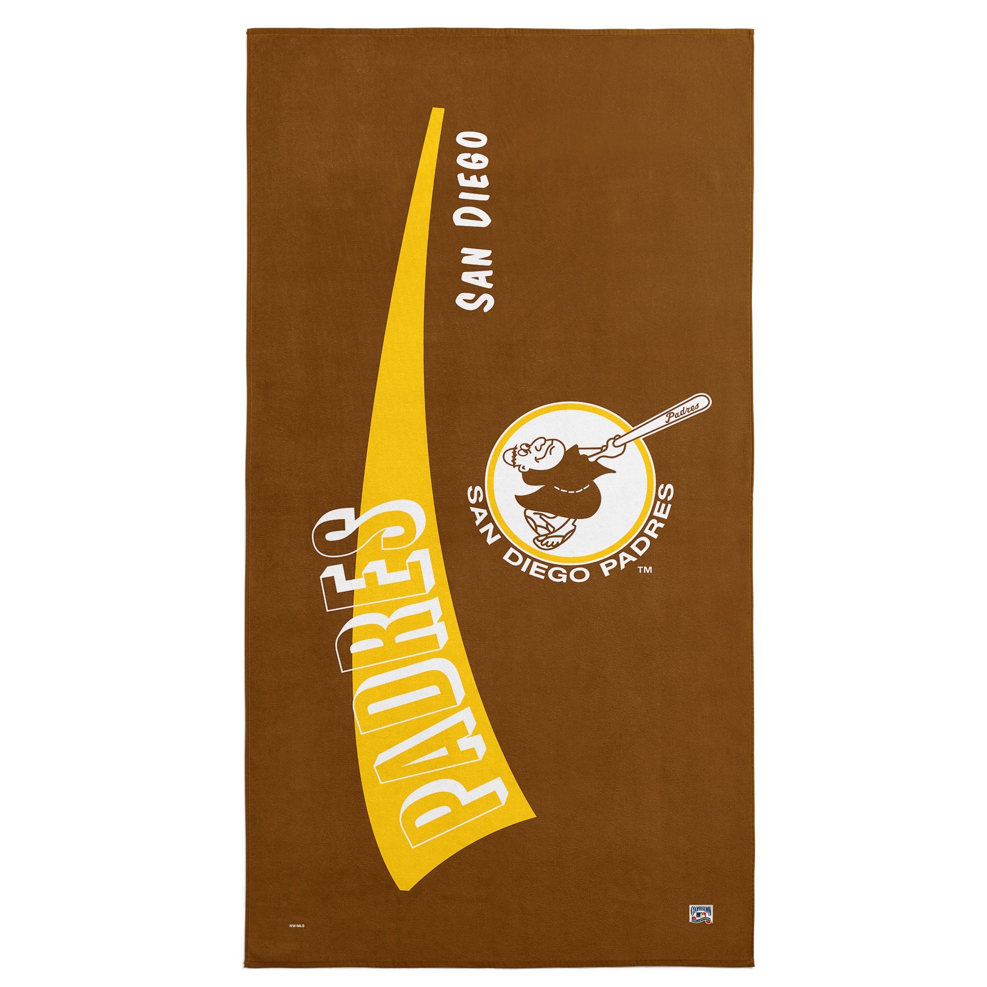 San Diego Padres MLB CC Throwback Beach Towel 30x60 Inches