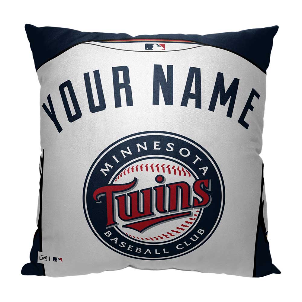 MLB Minnesota Twins Jersey Personalized Pillow 18x18 Inches