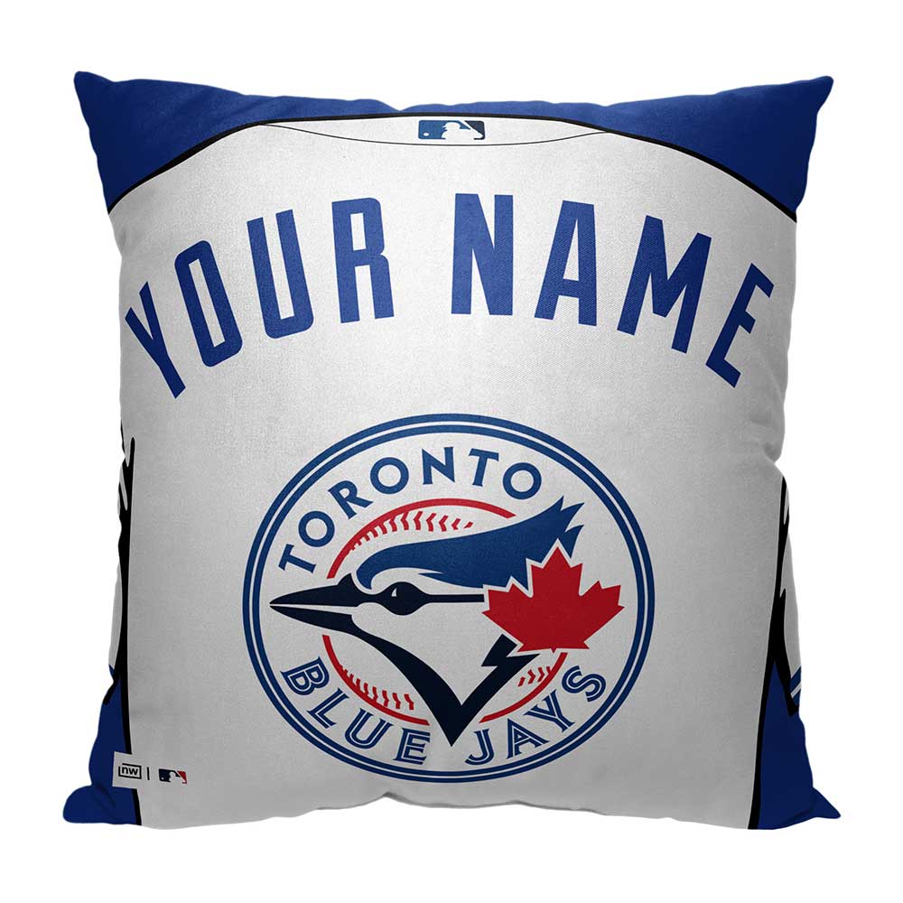 MLB Toronto Blue Jays Jersey Personalized Pillow 18x18 Inches
