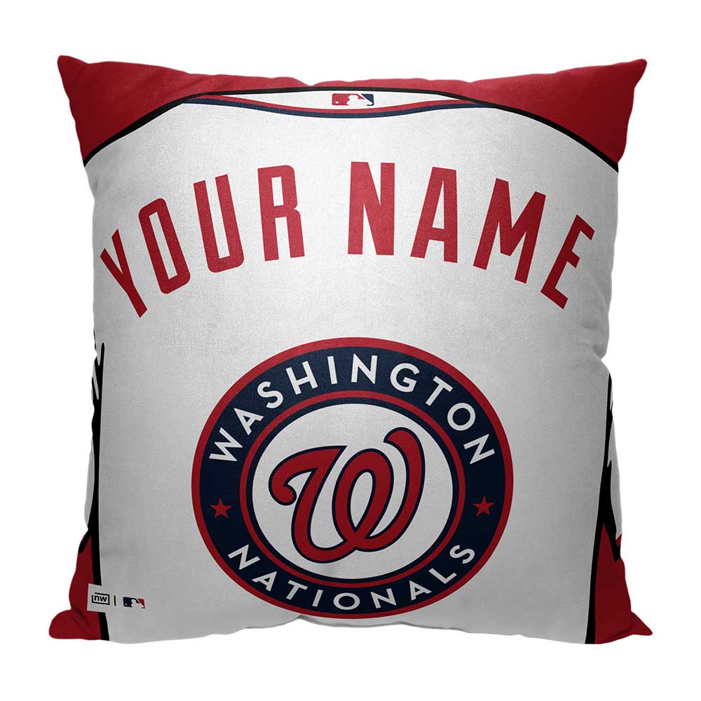 MLB Washington Nationals Jersey Personalized Pillow 18x18 Inches