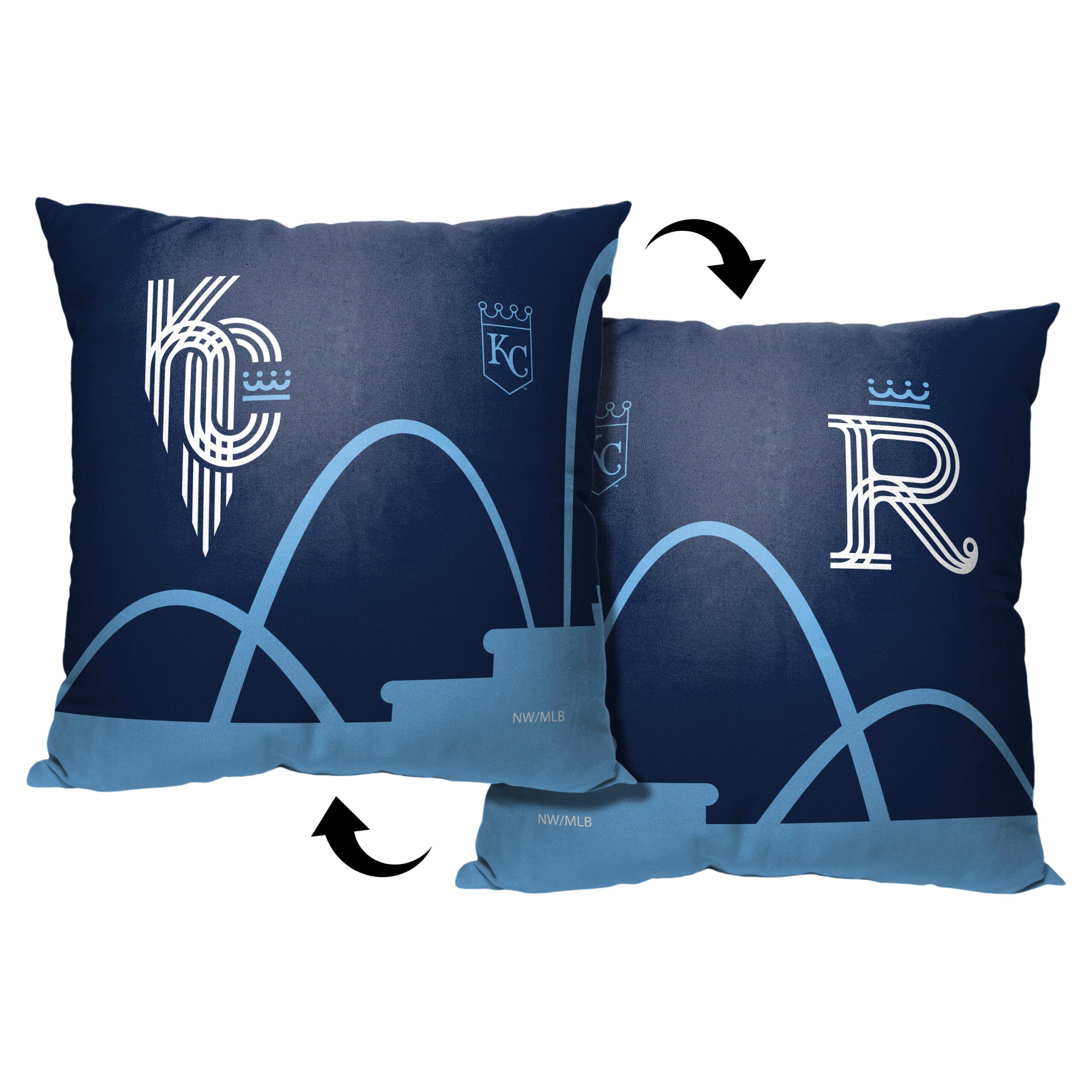MLB Kansas City Royals City Connect Throw Pillow 18x18 Inches