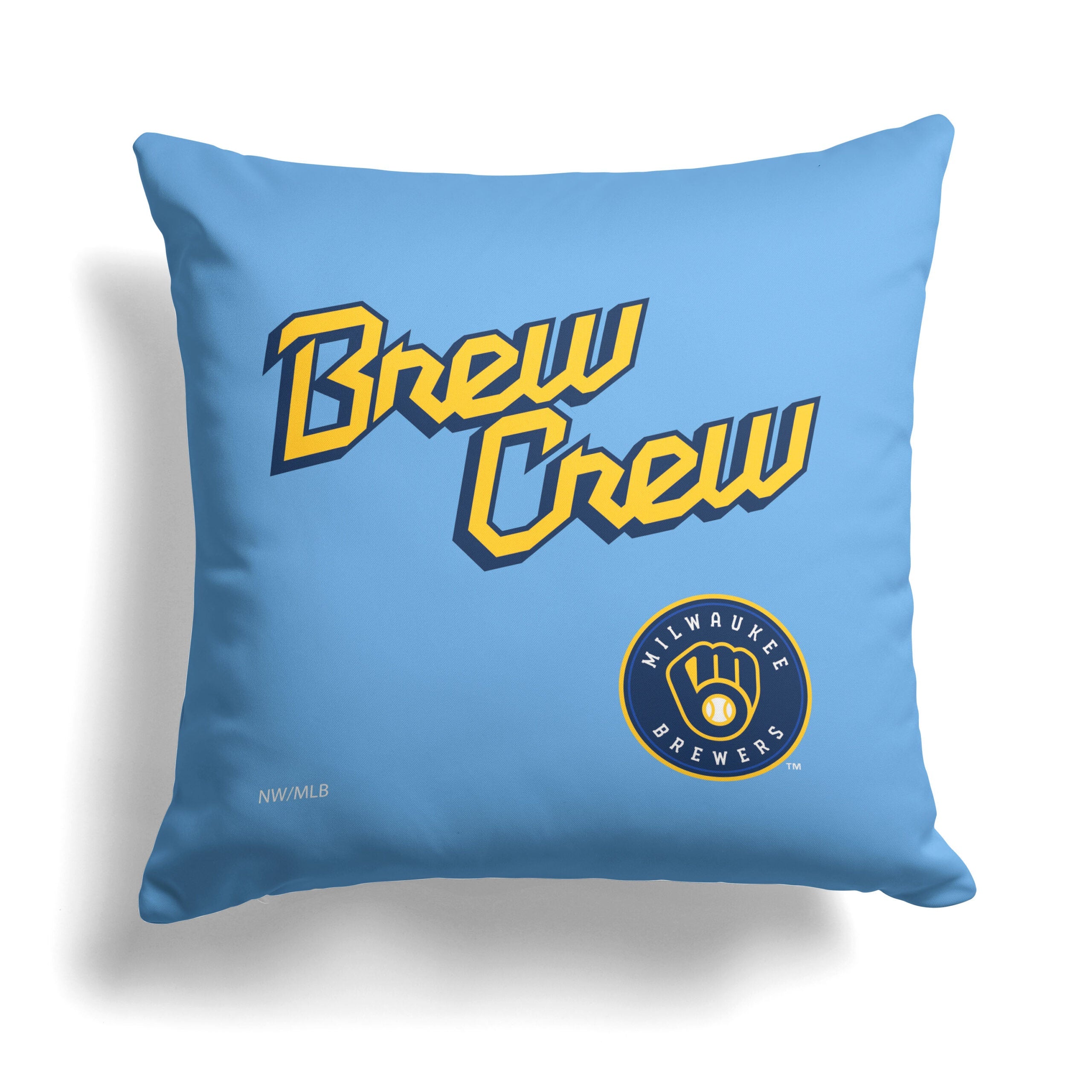 MLB Milwaukee Brewers City Connect Throw Pillow 18x18 Inches