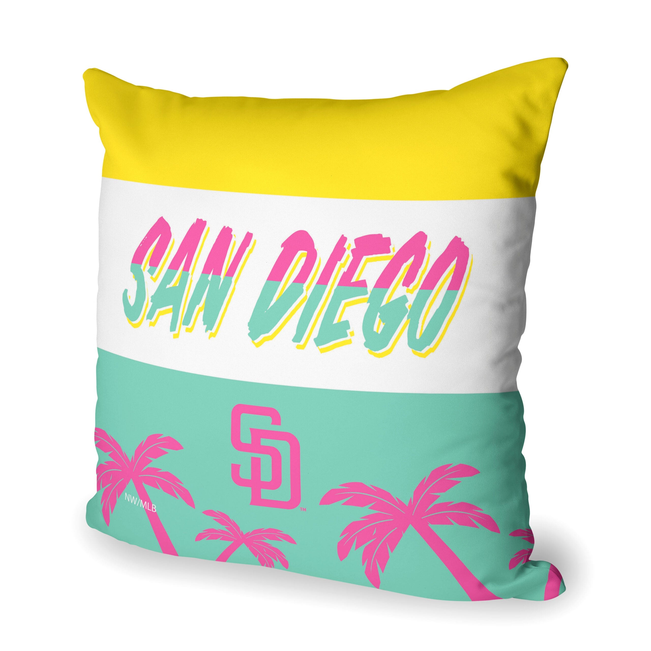 MLB San Diego Padres City Connect Throw Pillow 18x18 Inches